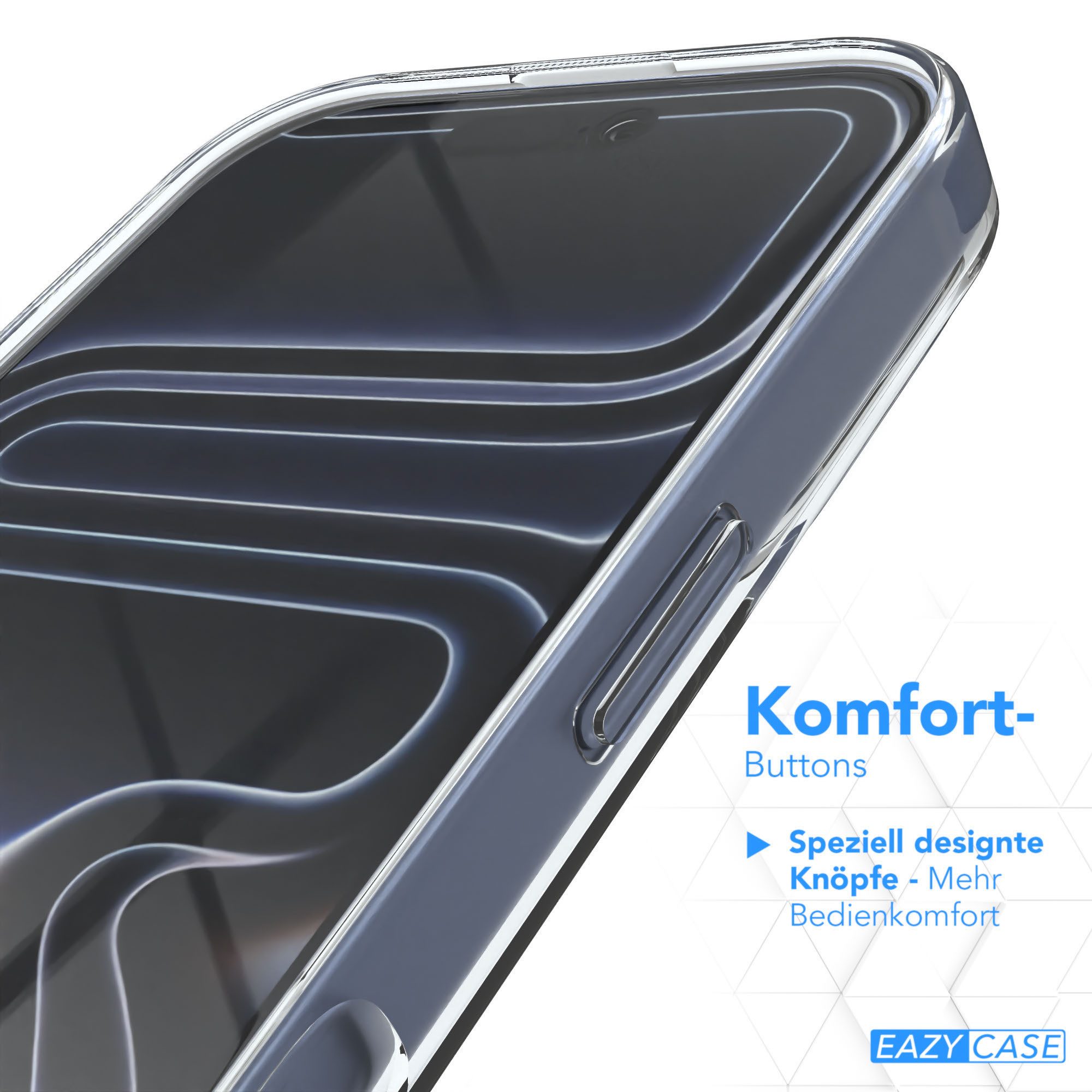 EAZY CASE Handyhülle Slimcover Clear für Apple iPhone 17 Serie 6,3 Zoll, durchsichtige Hülle für Apple iPhone 17 Pro Silikon Case Transparent – Bild 4 von 5