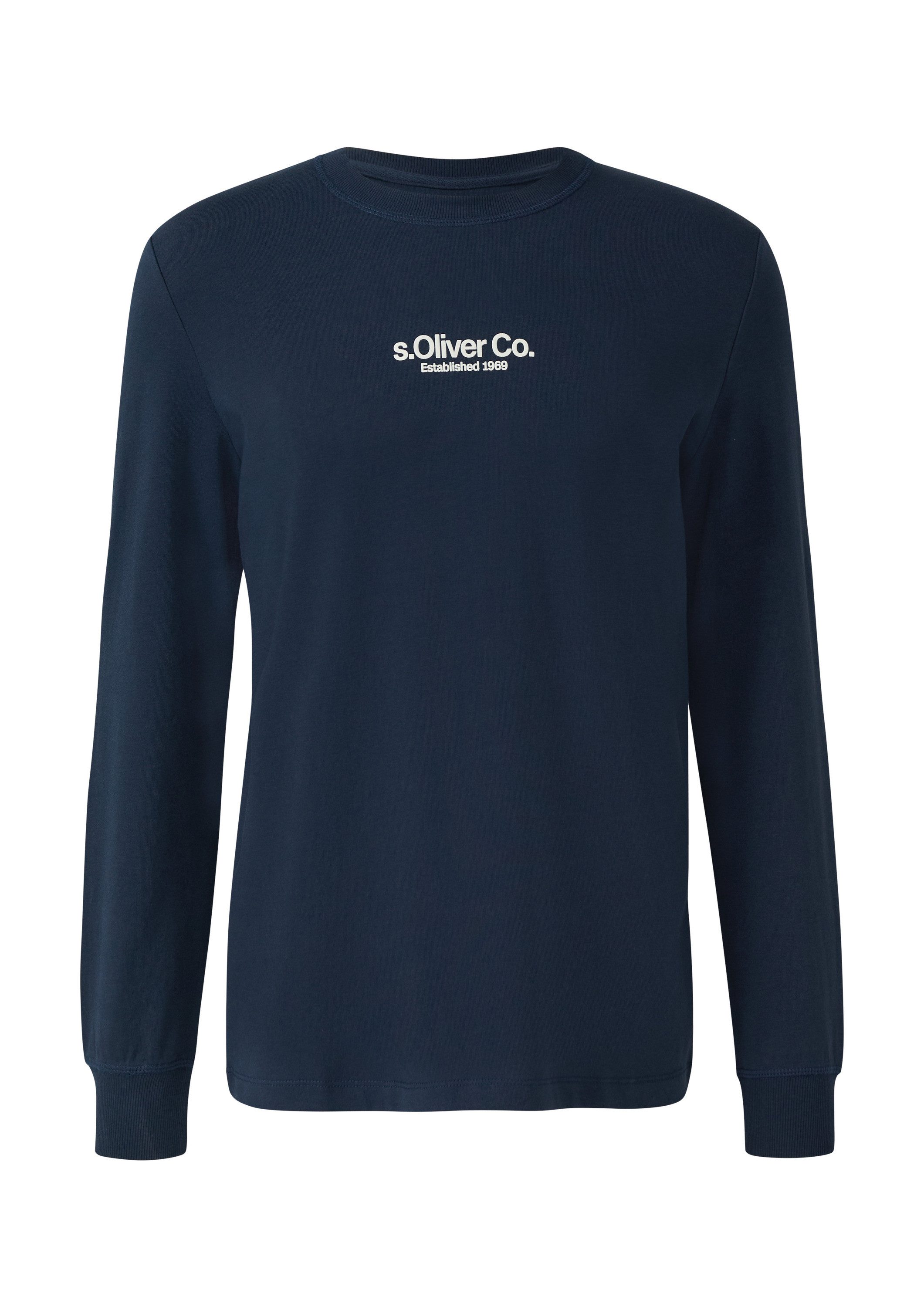 s.Oliver Langarmshirt T-Shirt Longsleeve aus Baumwolle günstig online kaufen