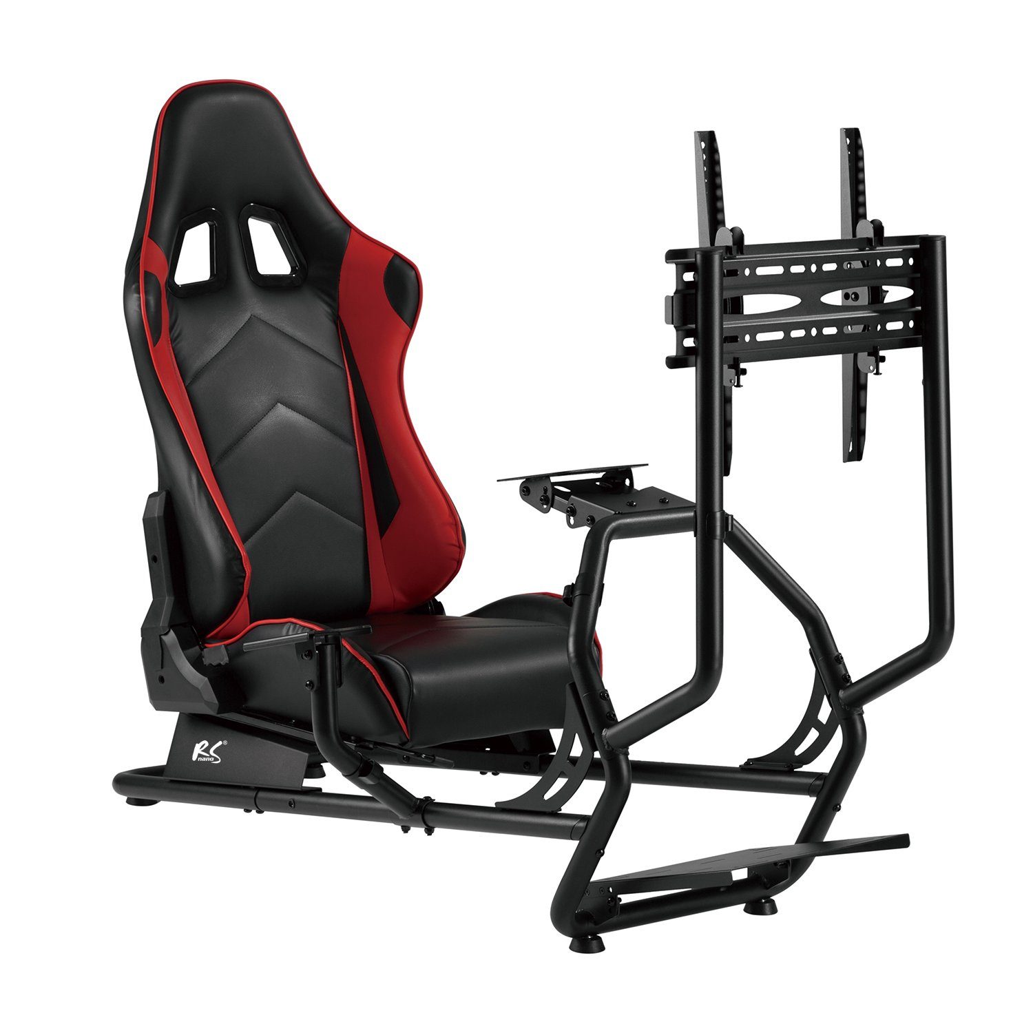 NanoRS Gaming Chair RS160, Sportsitz - Lenkradhalterung - TV-Halterung Rennsimulator Cockpit