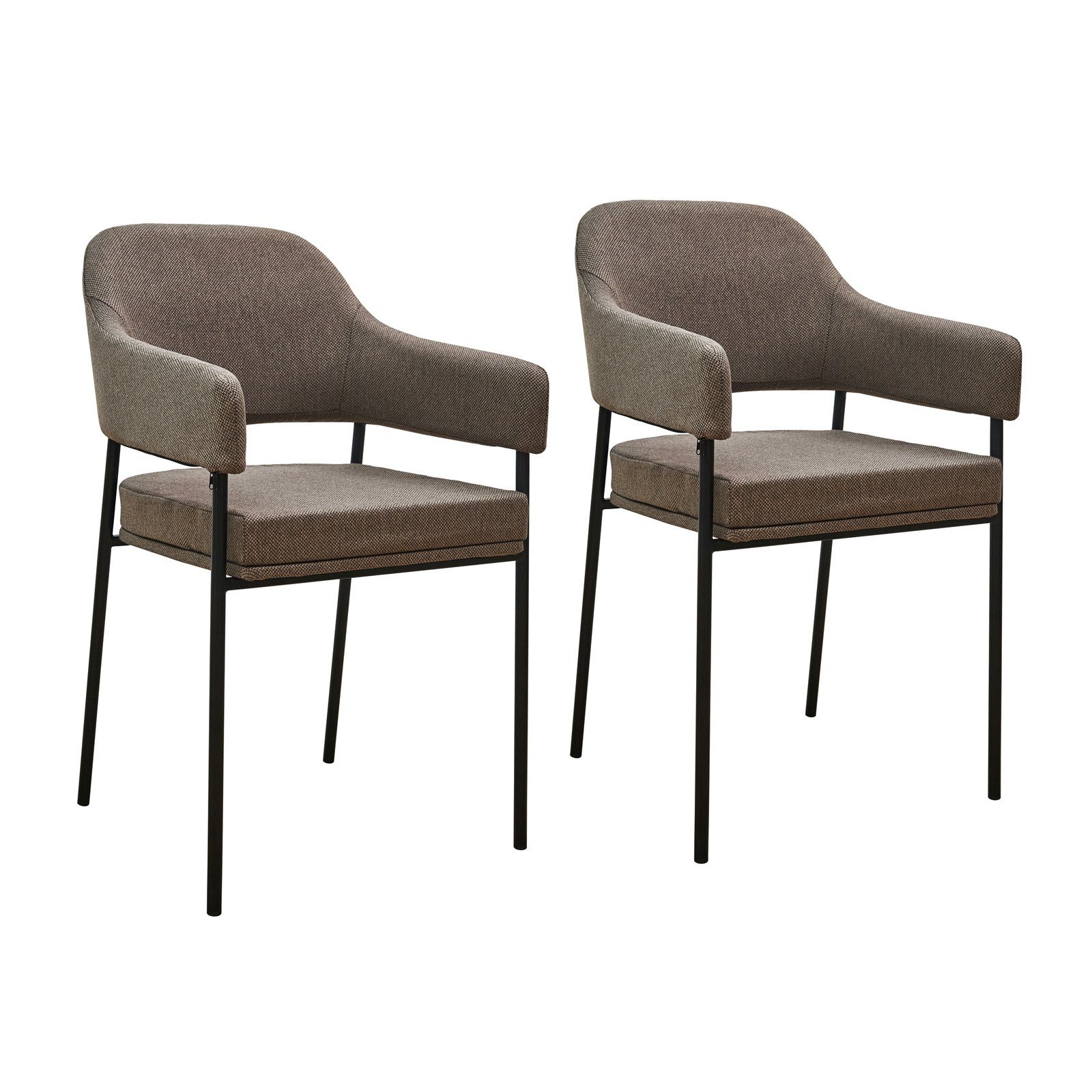 SVITA Esszimmerstuhl SCARLETT (2er Set), Armlehnstuhl, Polsterstuhl, Metall günstig online kaufen