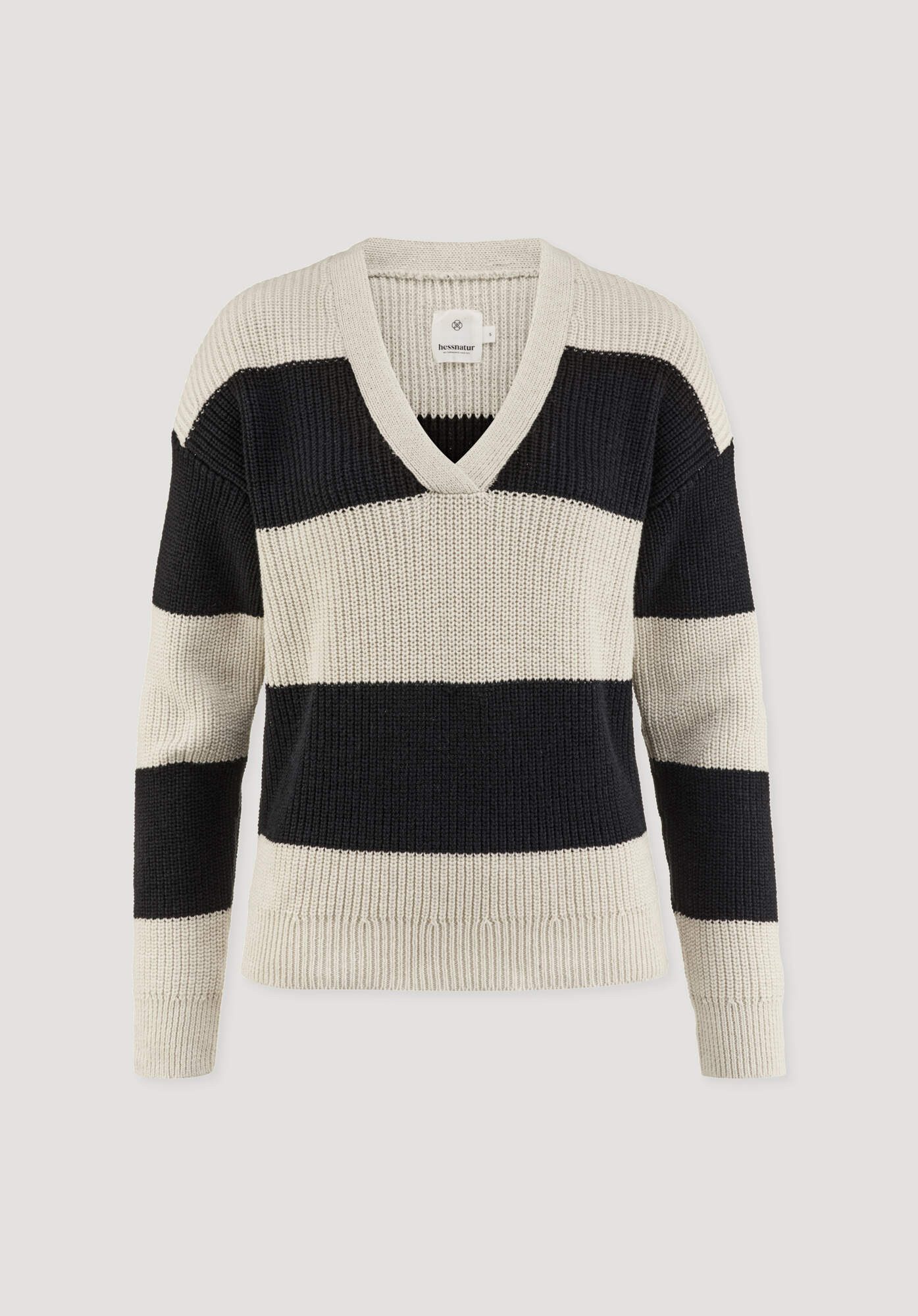 Hessnatur Strickpullover aus reiner Bio-Baumwolle (1-tlg)