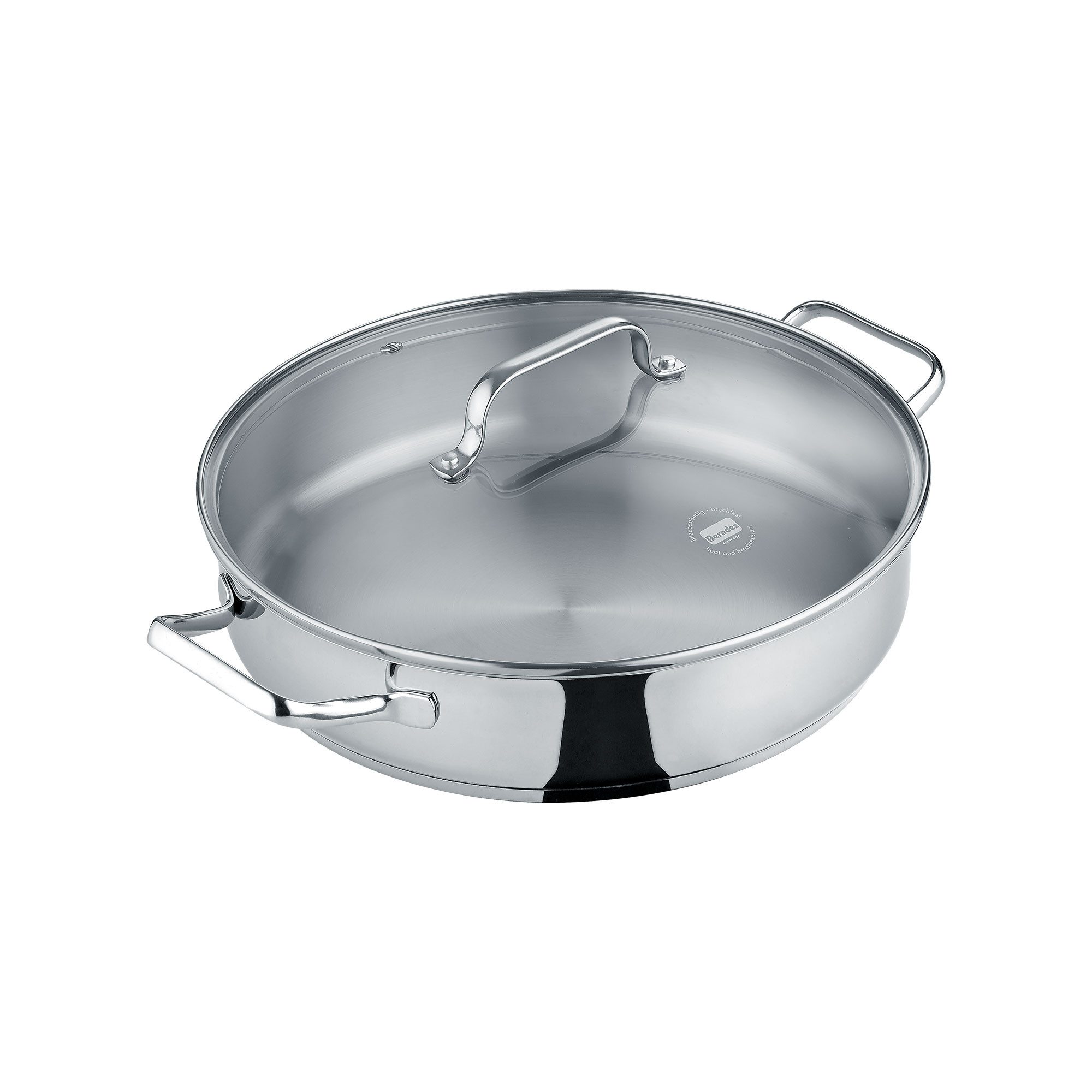 Berndes Servierpfanne 28cm (mit Deckel) - b.brilliant, Edelstahl