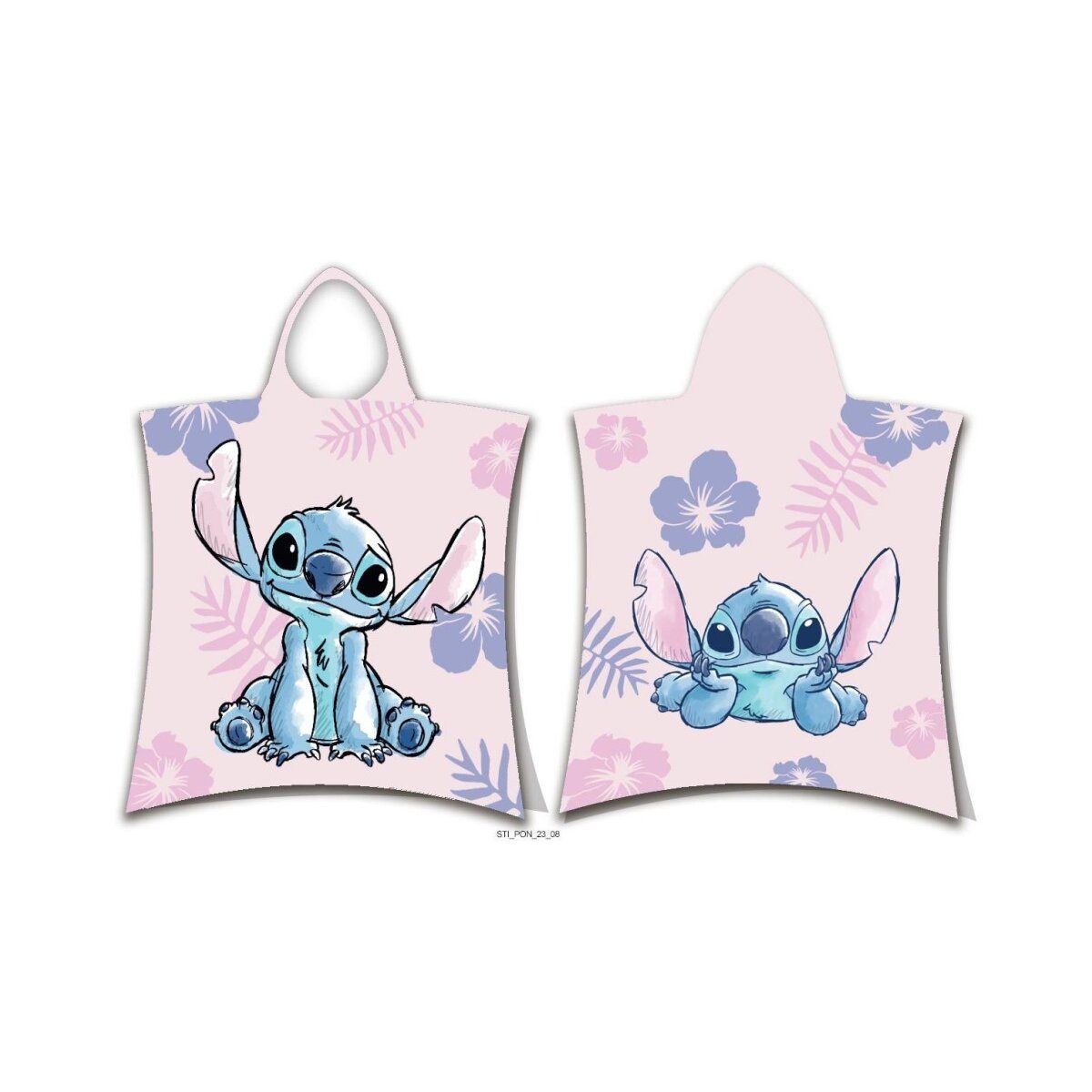 Lilo & Stitch Poncho Lilo & Stitch Poncho 50x115cm – Pink Strandtuch Design