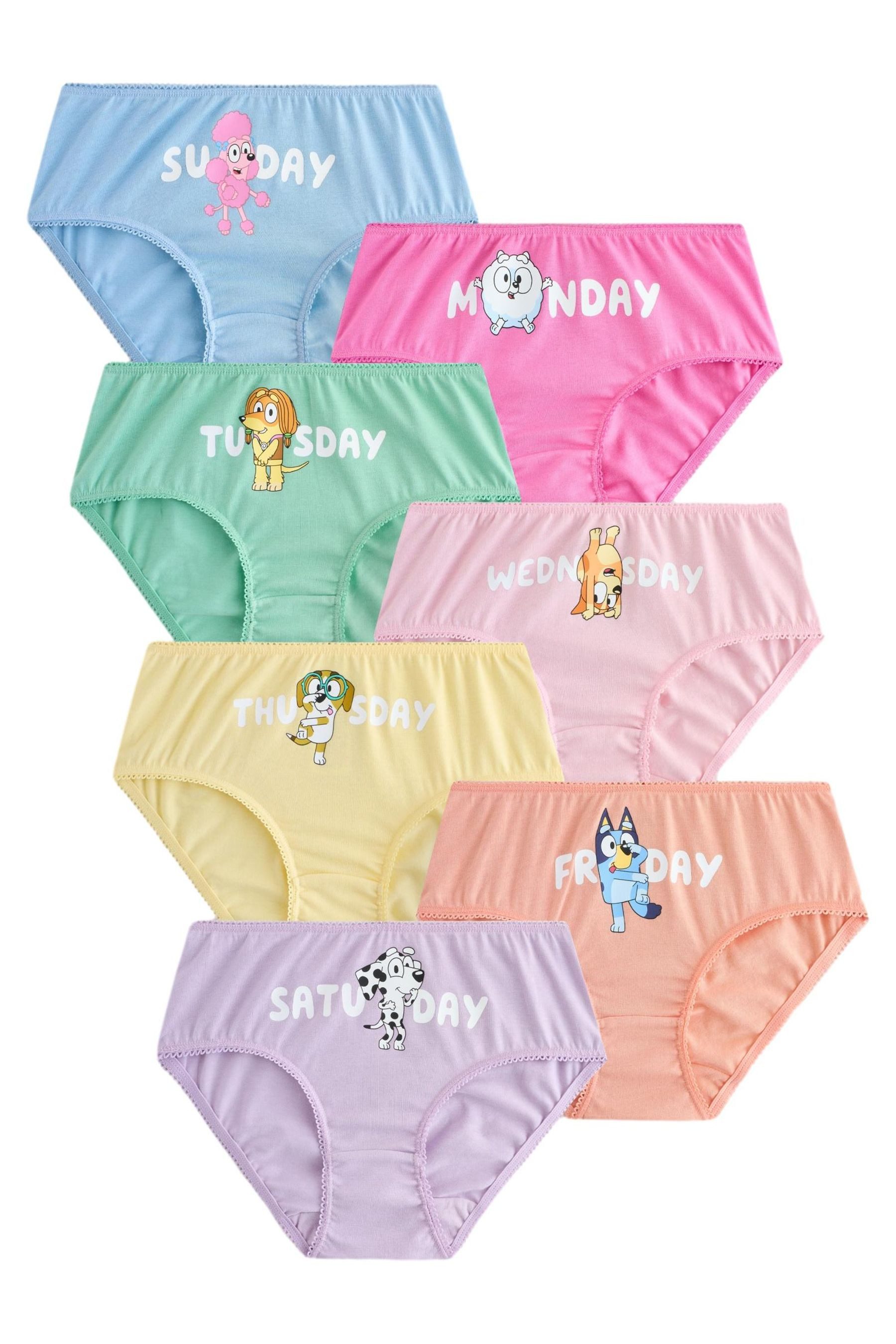 Next Slip 7er-Pack Slips mit Wochentagen, Bluey (7-St)