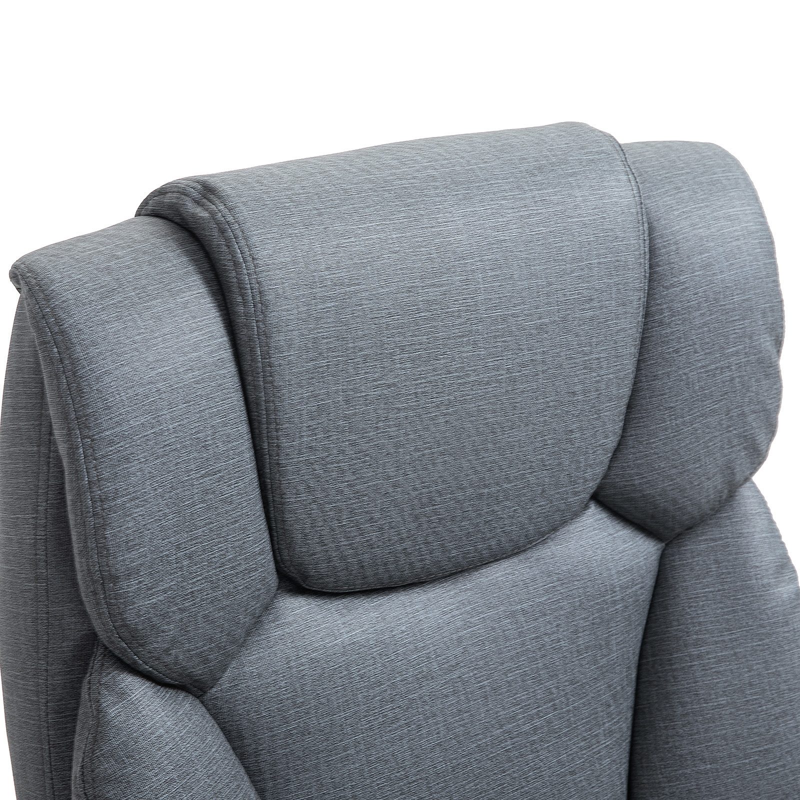 MC Star Bürostuhl mit Liegefunktion 150° klappbar ergonomischer Schreibtischstuhl (mit Kopfstütze höhenverstellbar bis 135kg Grau) – Bild 3 von 5