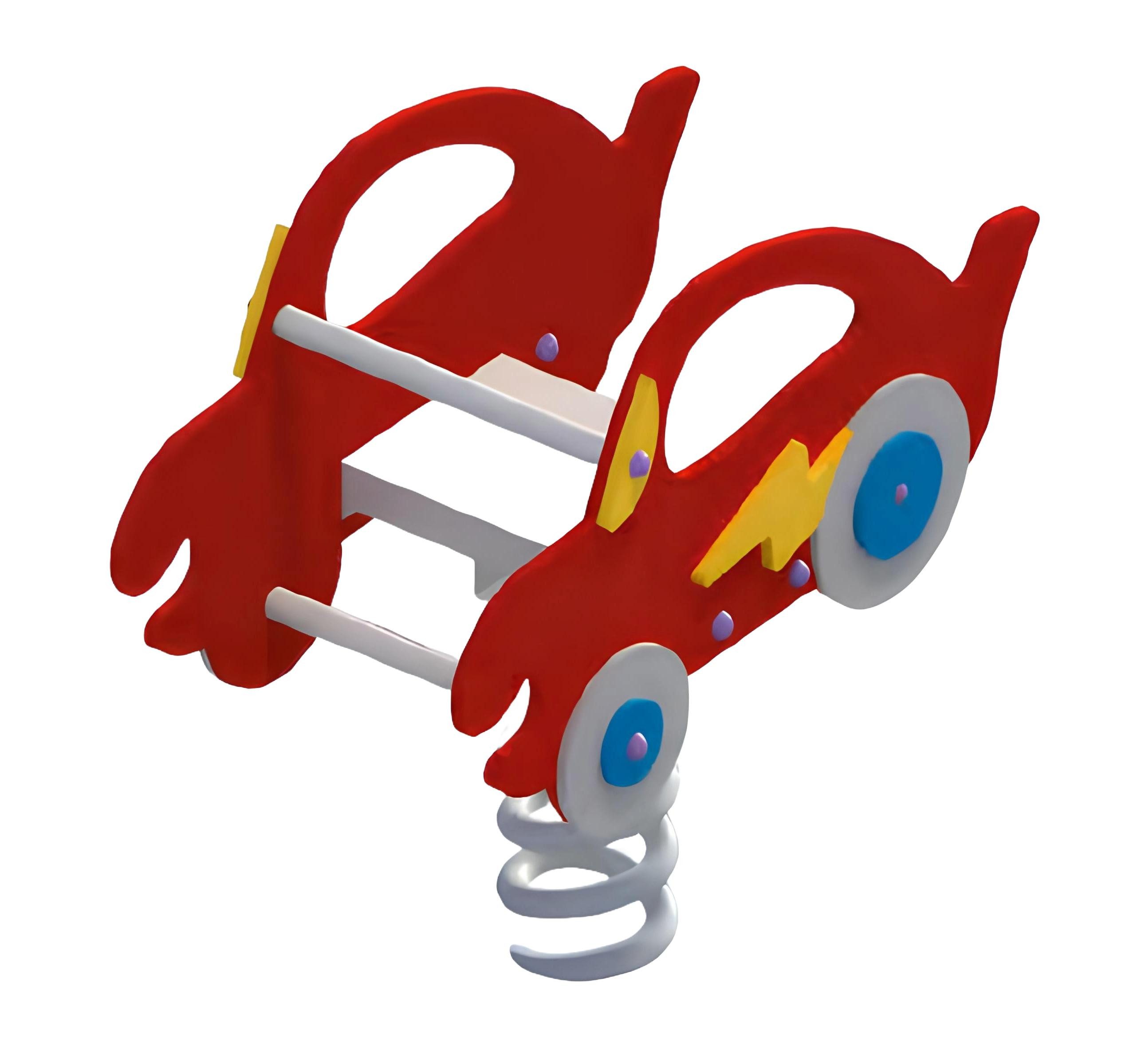 Xlmoebel Federwippe Schaukelwippe im Auto-Design für Kinder, robust und sicher (Federwippe) Hergestellt in Europa