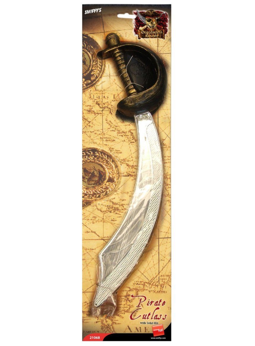 Smiffys Piraten-Kostüm Säbel und Augenklappe Piraten-Set, Was ein Pirat so braucht: was zum Schutz und was zum Draufhauen