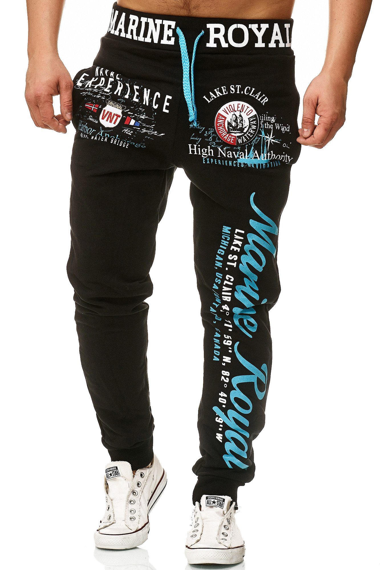 L.gonline Jogginghose Herren JoggingHOSE lang, Trainingshose Baumwolle, Spo günstig online kaufen