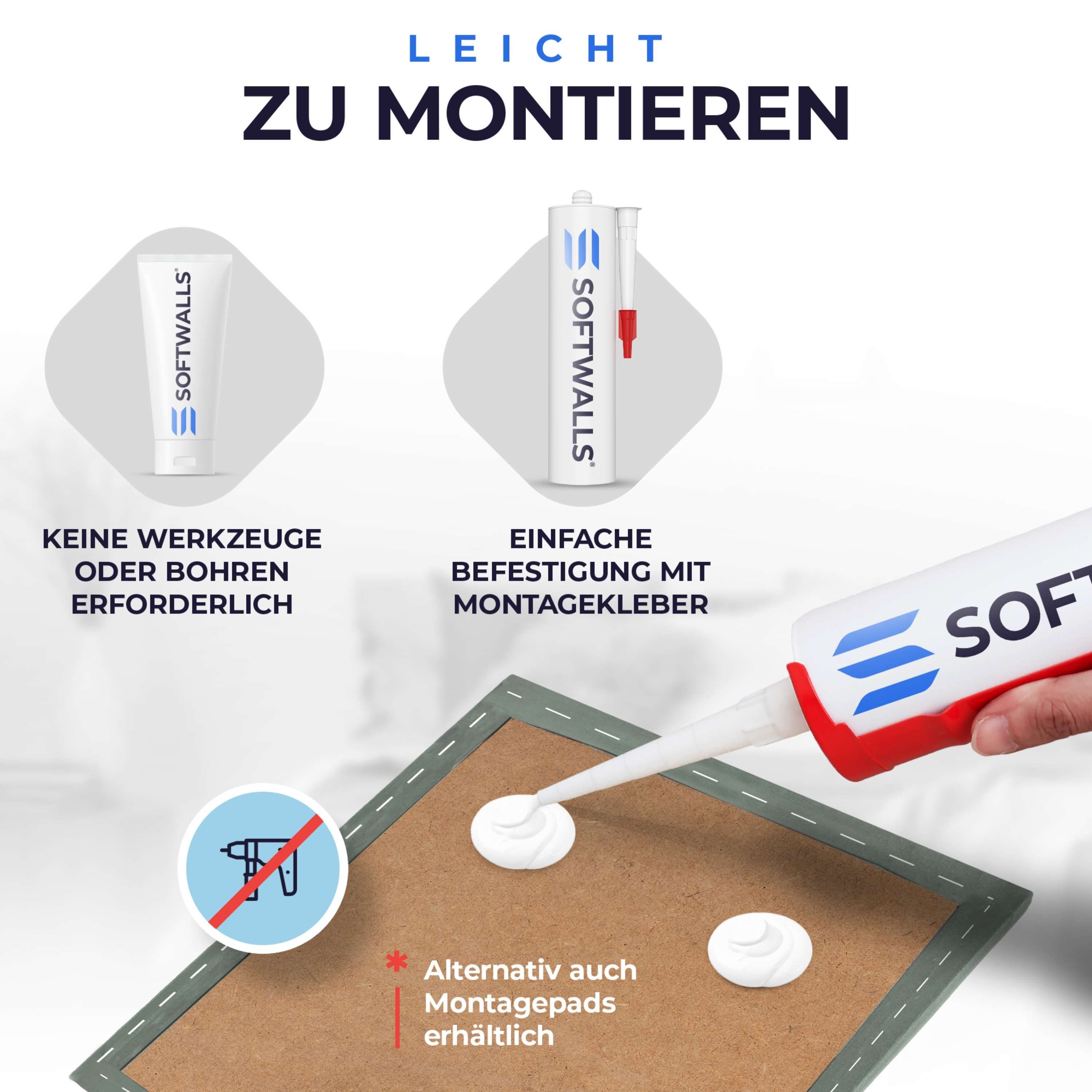 softwalls Kopfteil Wandkissen Samt - Kopfteil günstig online kaufen