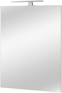 welltime Badspiegel Fonte, LED Spiegel, Längs- oder Quermontage, Wandspiegel, 60 x 100 cm