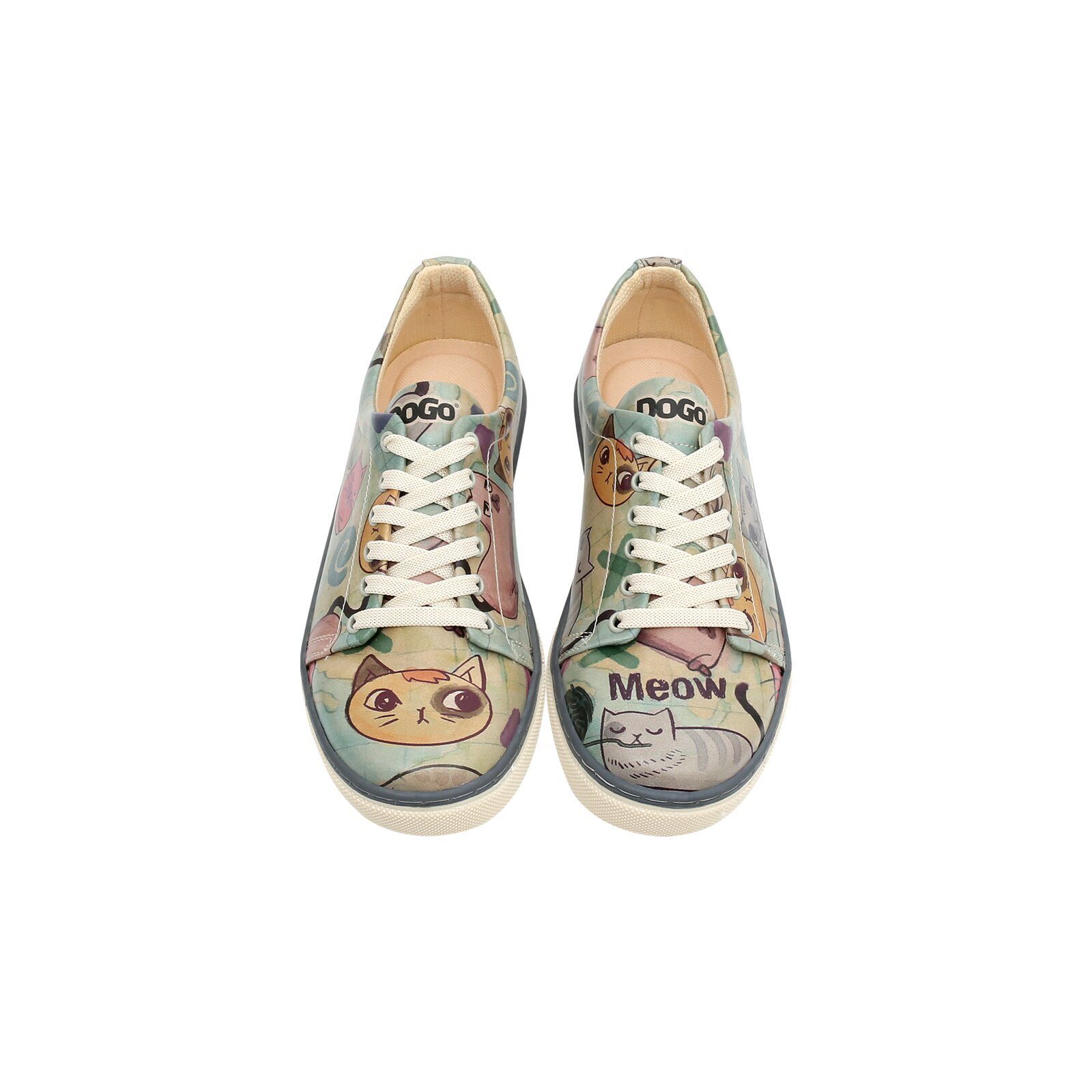 DOGO Classic Schnürsneaker Cats Of The World Damen Sneaker Sneaker Handgefertigt