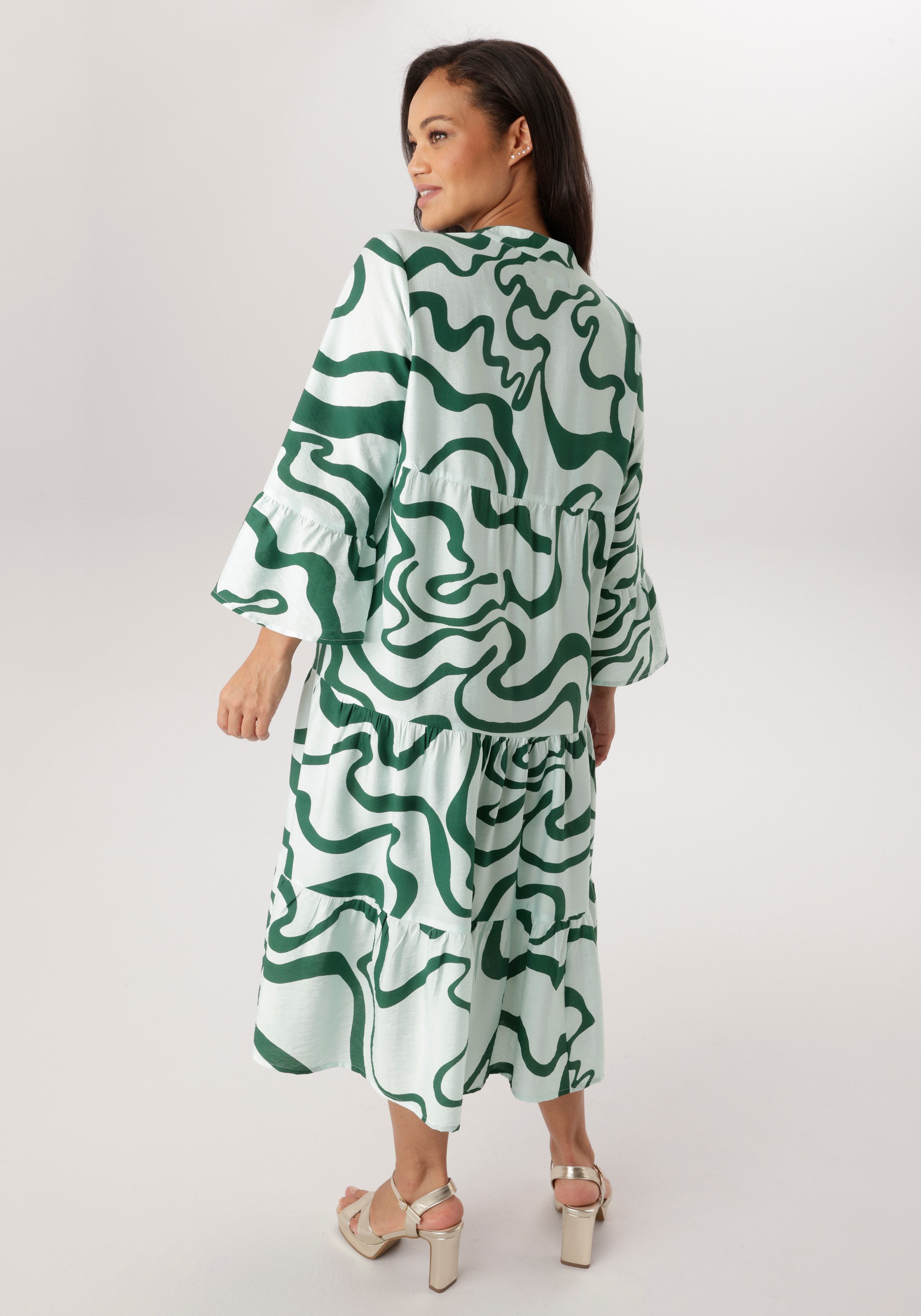 Aniston PLUS Midikleid mit Volant - NEUE KOLLEKTION