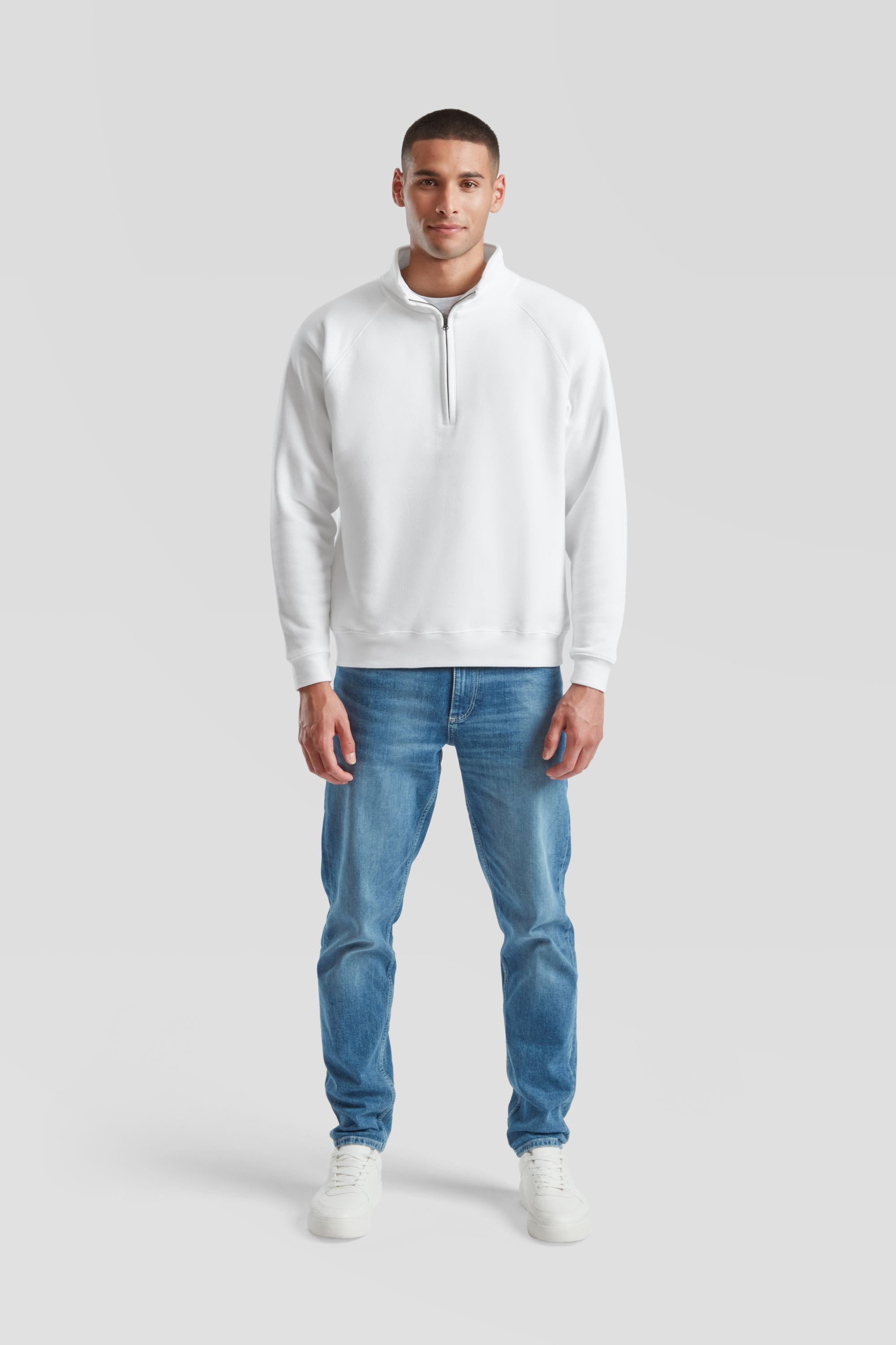 Fruit of the Loom Sweatshirt Fruit of the Loom Premium Zip Neck Sweat – Bild 2 von 5