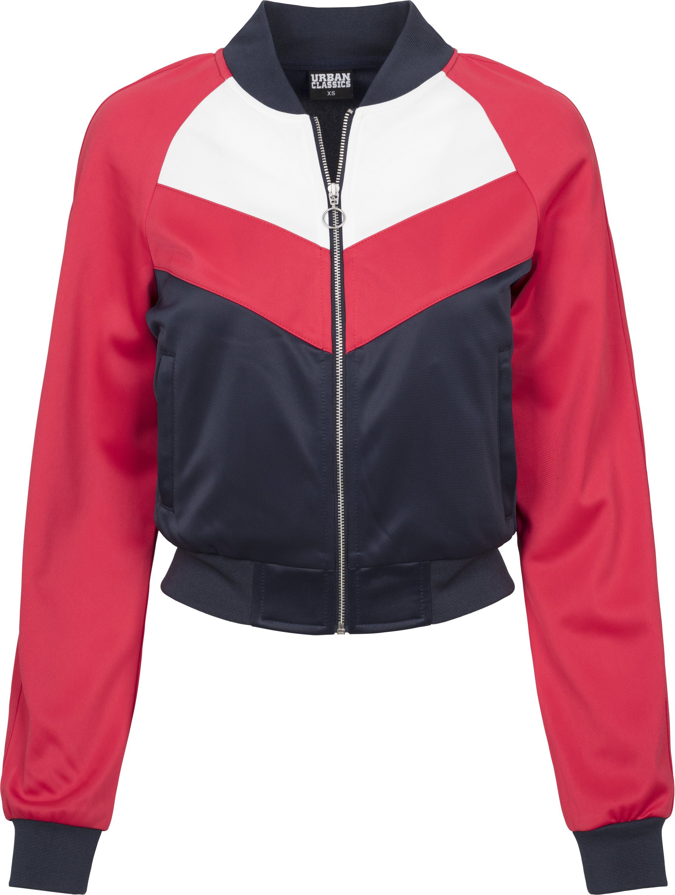 URBAN CLASSICS Allwetterjacke Urban Classics Damen Ladies Short Raglan Track Jacket (1-St)