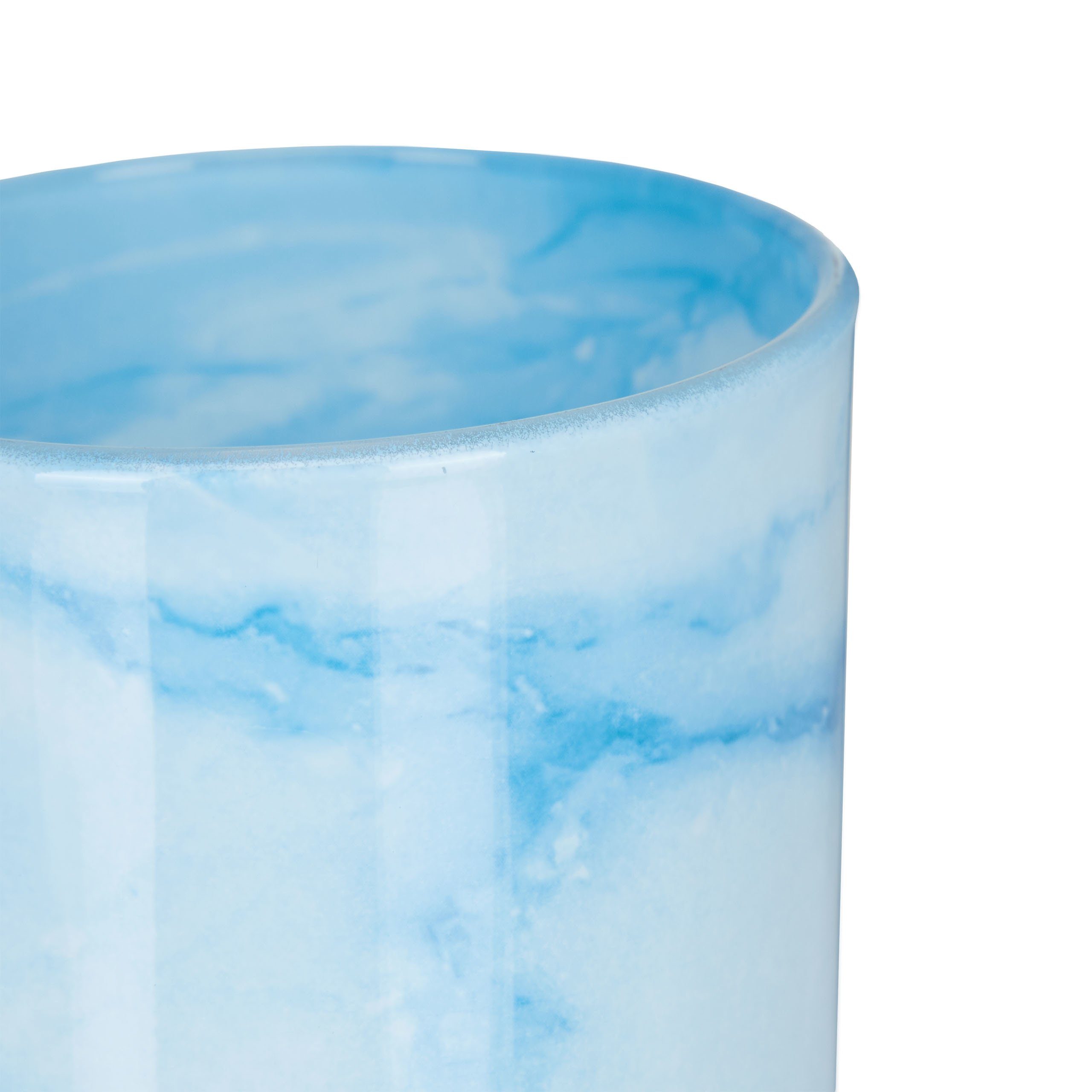 12er Teelichtgläser blau Set relaxdays im Teelichthalter