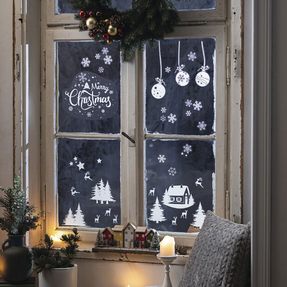 Home-trends24.de Fenstersticker Fenstersticker Weihnachten Winter Kinder De günstig online kaufen