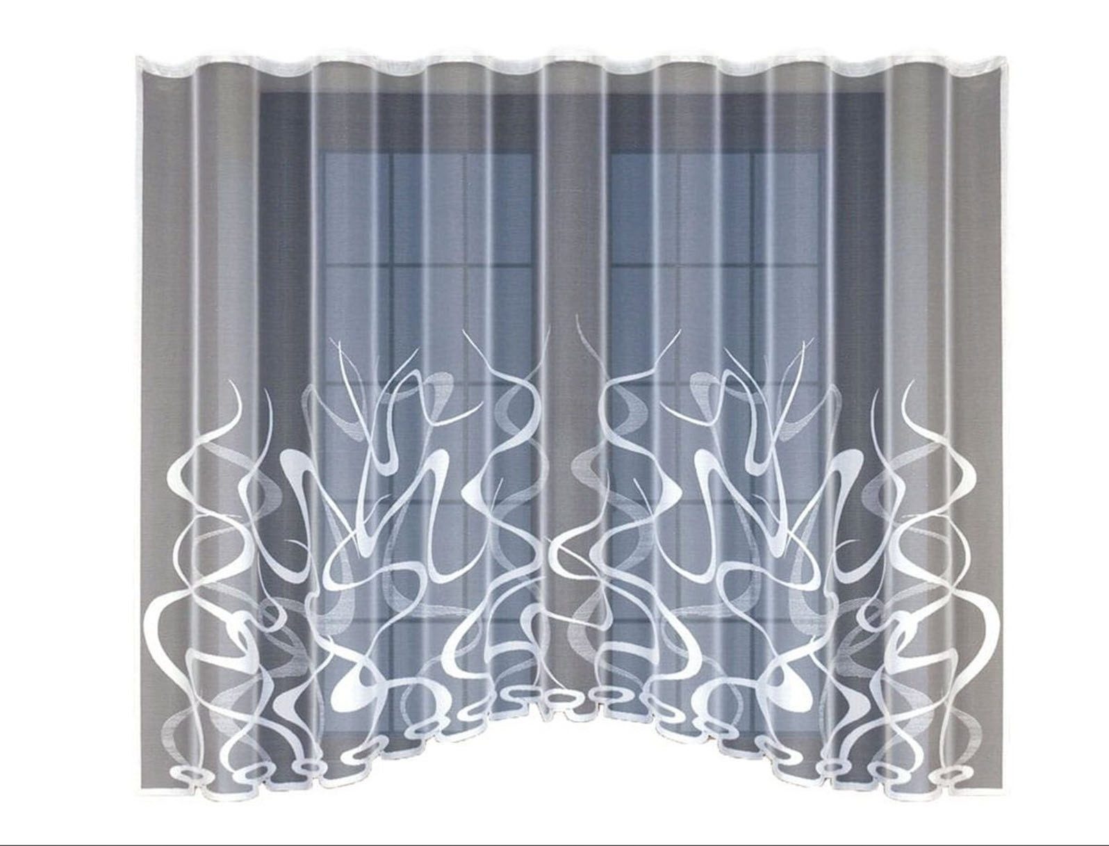 HAFT Gardine mit Kräuselband Flamme Muster 21998, Store günstig online kaufen