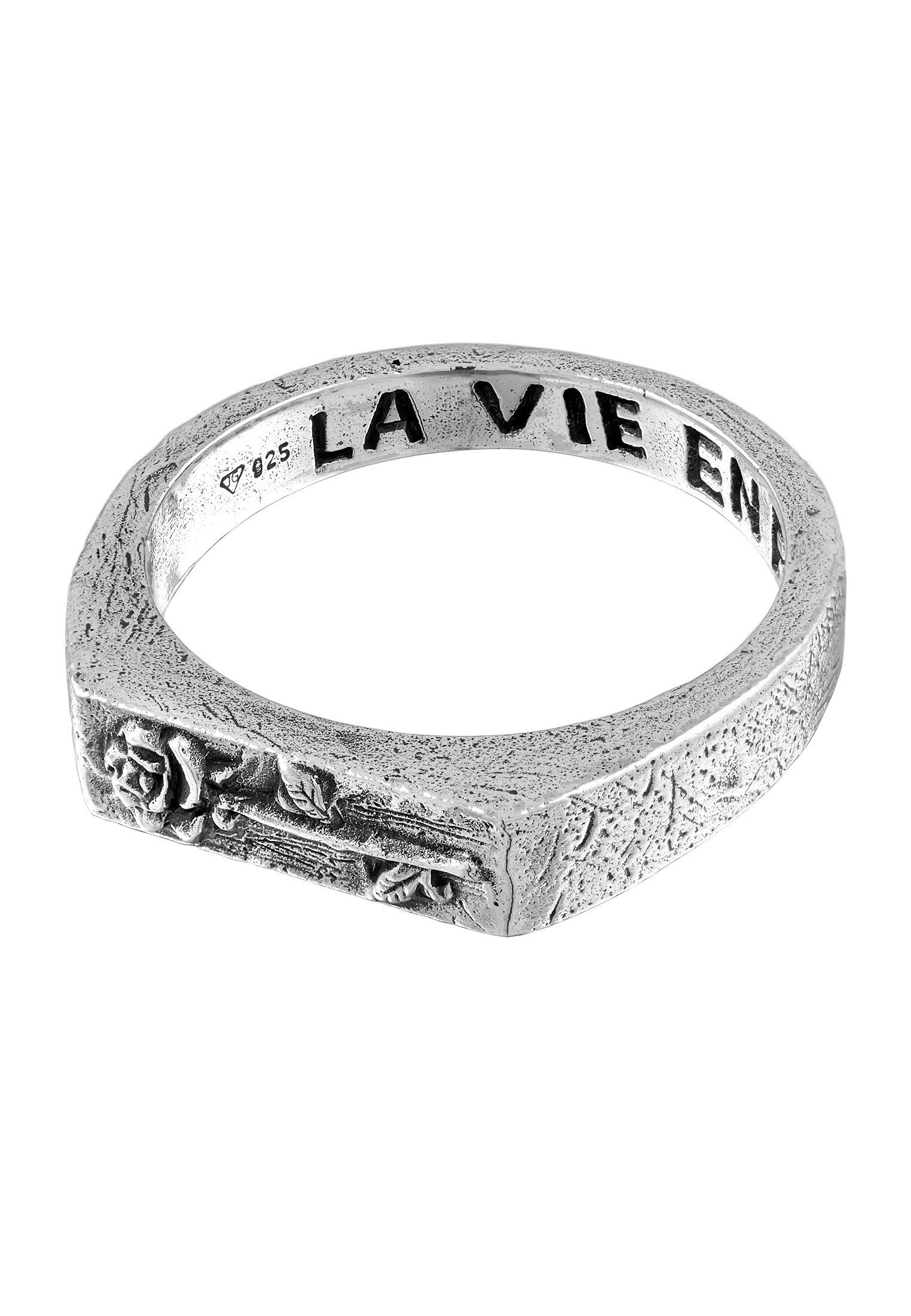 HAZE & GLORY Siegelring Siegelring - La vie en rose 925 Silber