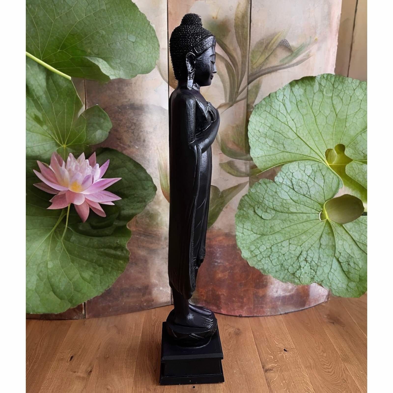 143cm Statue 'Freitag' Thailand Asien Wochentags Buddhafigur Buddha groß LifeStyle Holz Figur