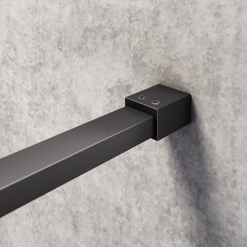 SONNI Walk-in-Dusche Walk in Duschwand schwarze Profil 100cm / 120cm Duschabtrennung, Mit der NANO-Beschichtung