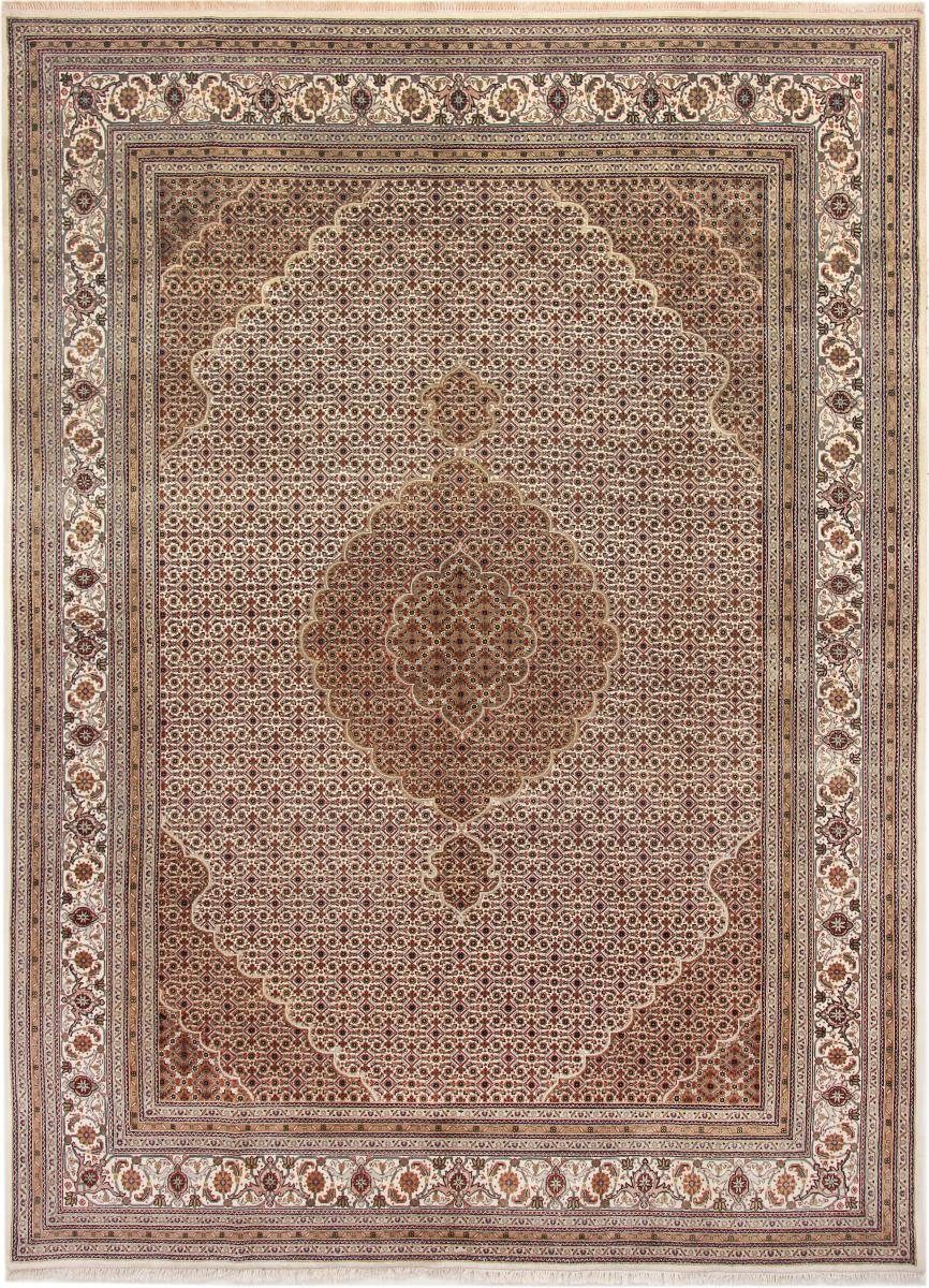 Orientteppich Indo Täbriz 250x341 Handgeknüpfter Orientteppich, Nain Trading, rechteckig, Höhe: 12 mm