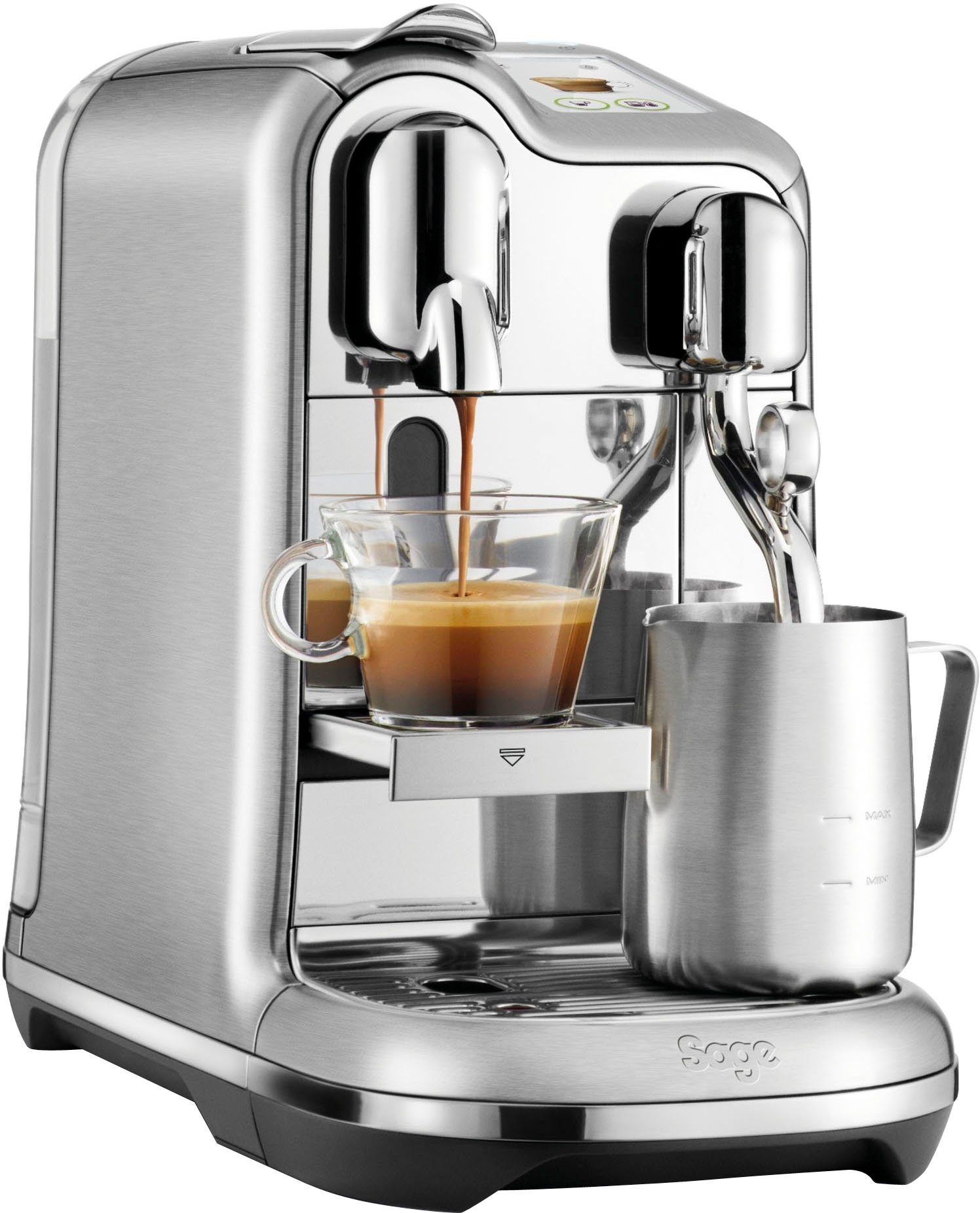 Kapselmaschine Creatista Pro SNE900 mit Edelstahl-Milchkanne
