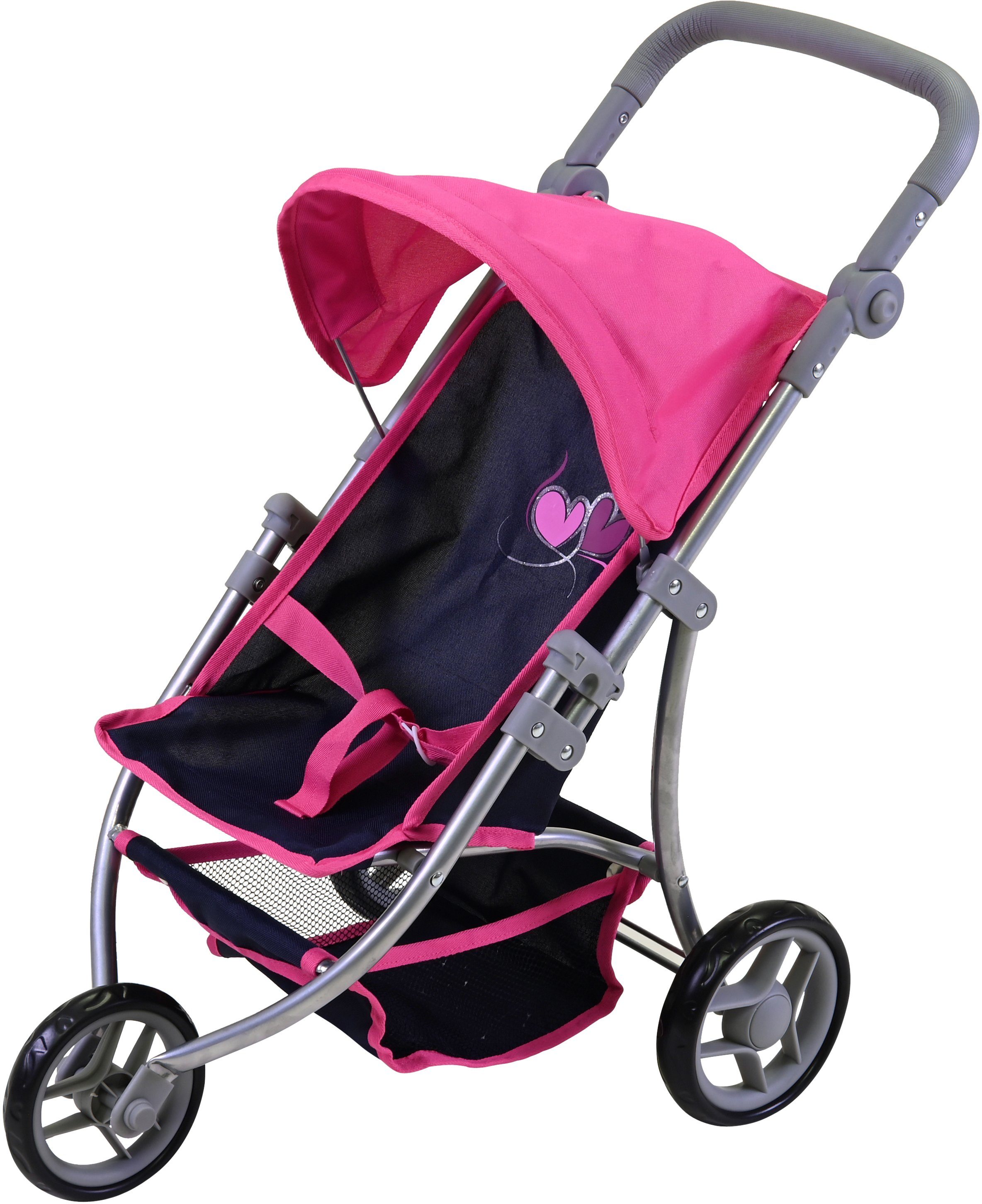 Knorrtoys® Puppenbuggy Lio - Flying Hearts günstig online kaufen