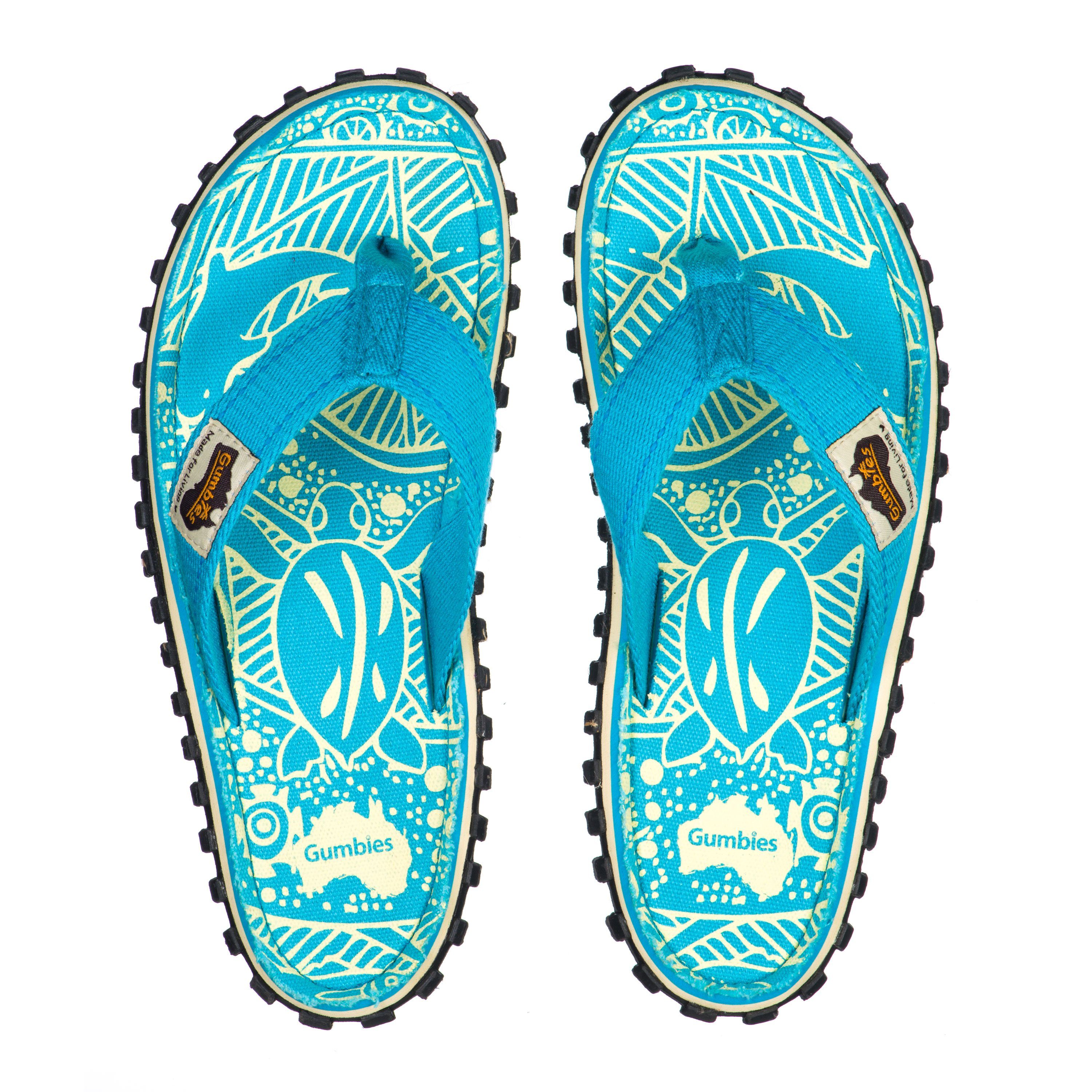 Original Kids in Turquoise T-Strap-Zehentrenner