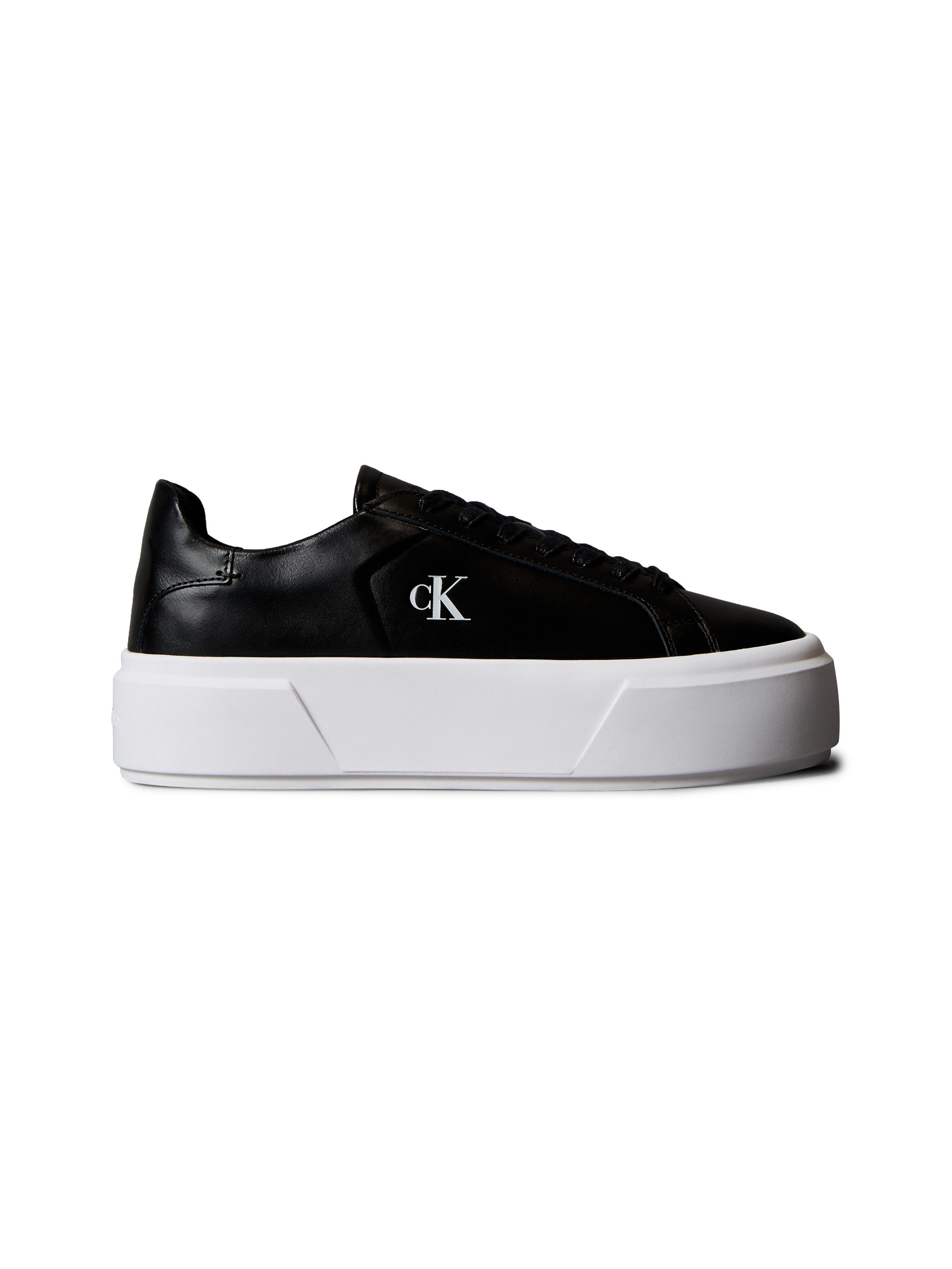 Calvin Klein Jeans FLATFORM LACE UP LTH MG Plateausneaker Schnürschuh, Halbschuh, Freizeitschuh mit CK-Logo – Bild 5 von 5
