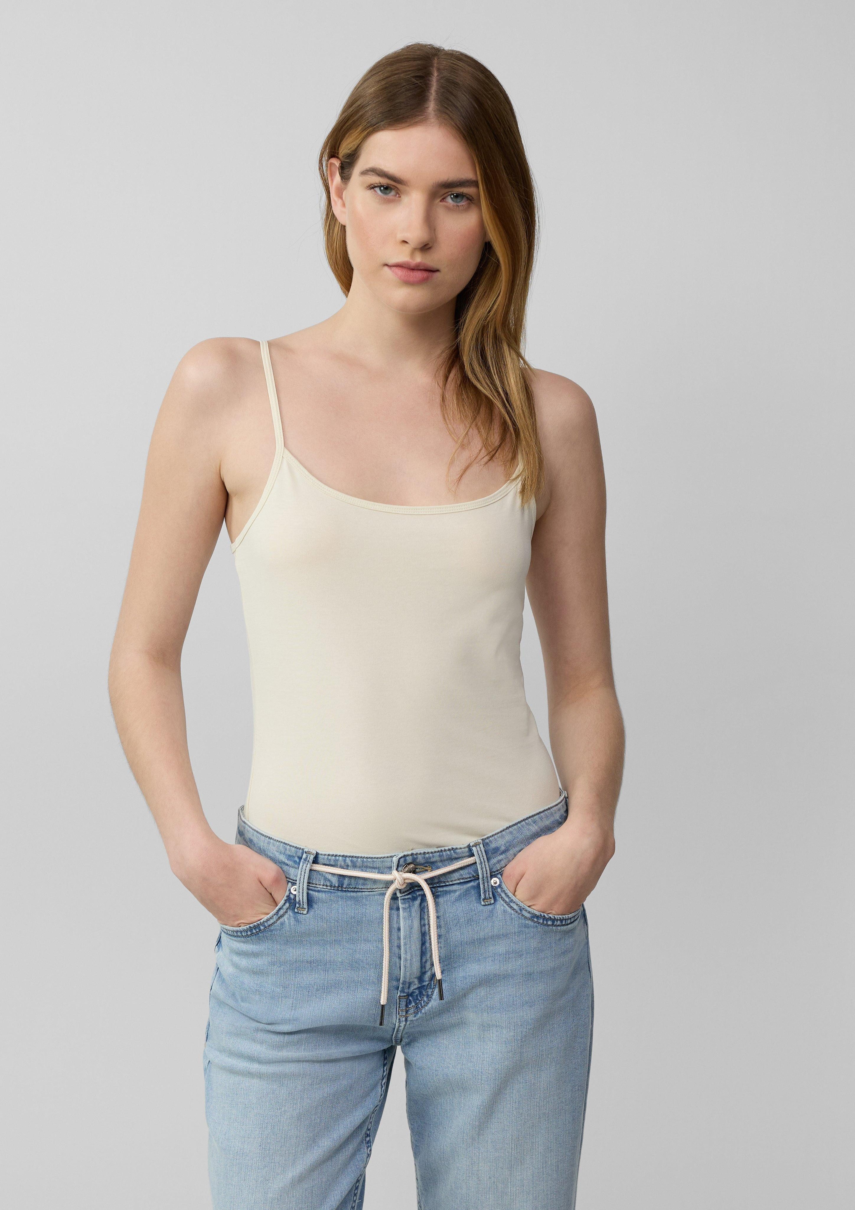s.Oliver Shirttop Slim-Fit-Top aus Baumwollmix mit günstig online kaufen