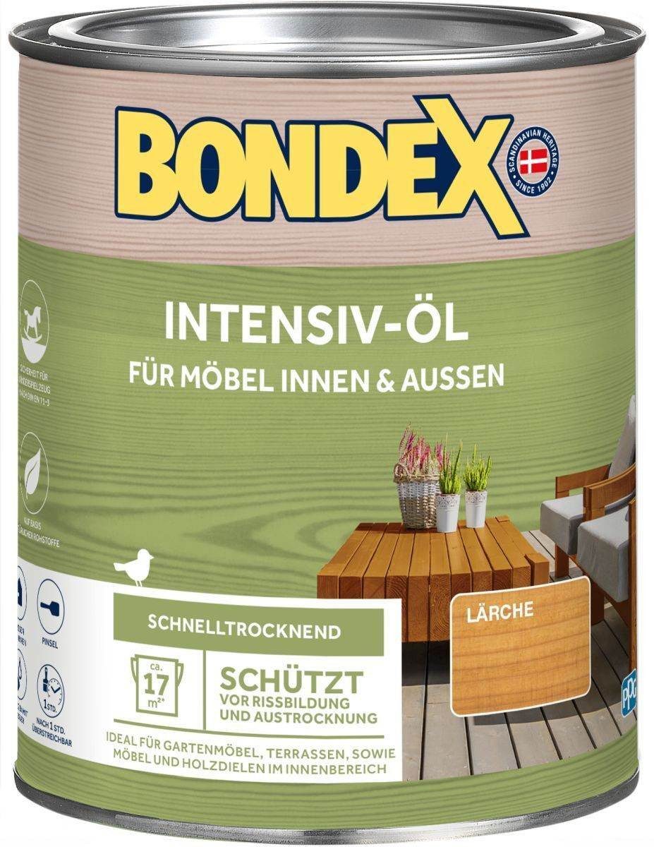 Bondex Holzschutzlasur Intensiv-Öl, wasserbasiert, beschleunigte Trocknung, 0,75 l