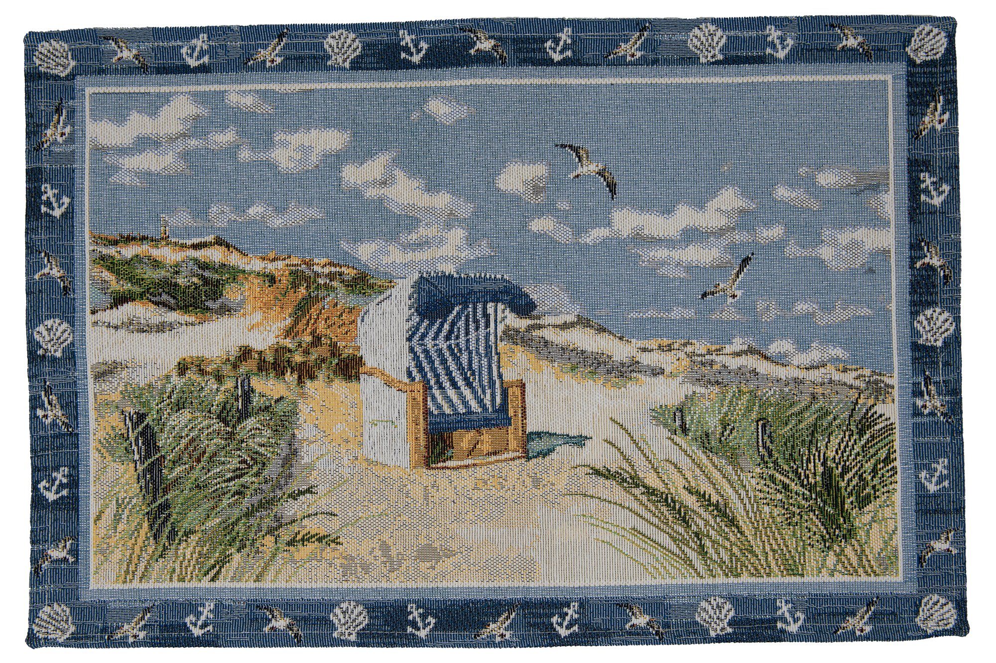 Tischdecke Maritimes Tischset 'Beach Chair' I ca. 32 x 48 cm
