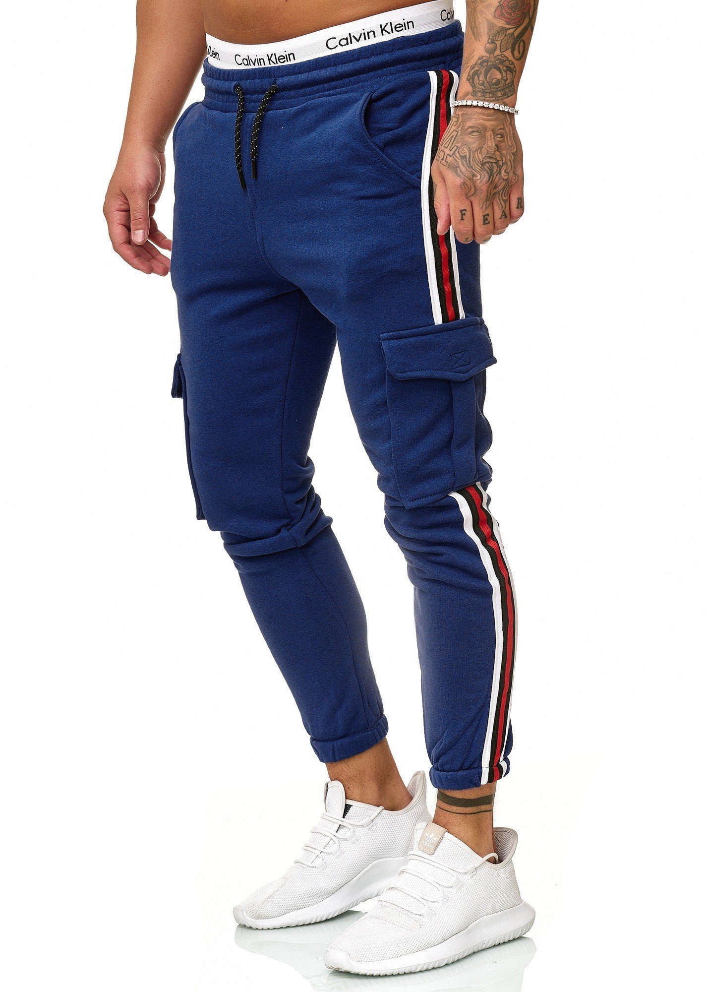 OneRedox Jogginghose 1224C (Sporthose Trainingshose Sweatpants, 1-tlg) Fitness Freizeit Casual Navy