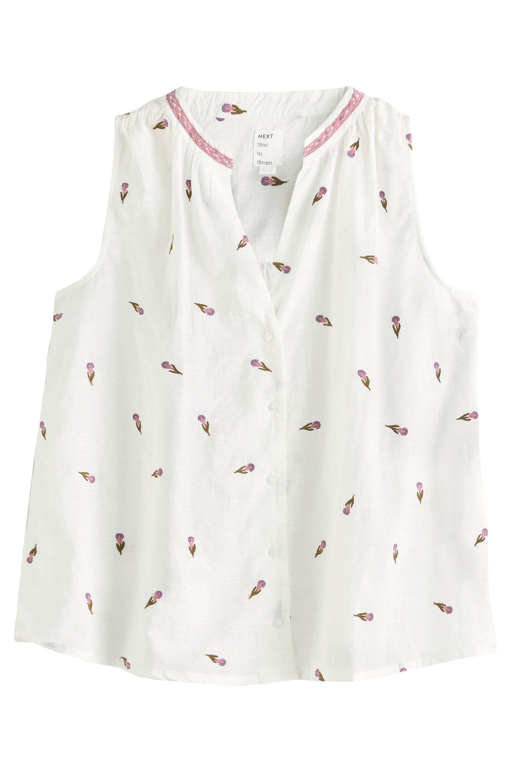 Next Pyjama Schlafanzug mit Trägertop aus Baumwolle (2 tlg)