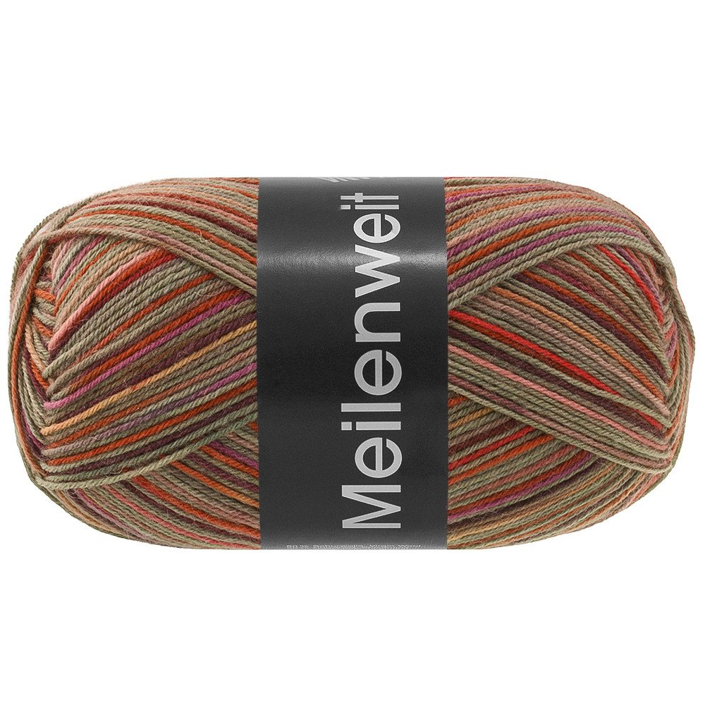 LANA GROSSA MEILENWEIT 100 FORESTA Häkelwolle, 420 m (100 g Knäuel 4-fach Sockenwolle, Extra strapazierfähig, waschmaschinenfest und filzfrei), 100 g
