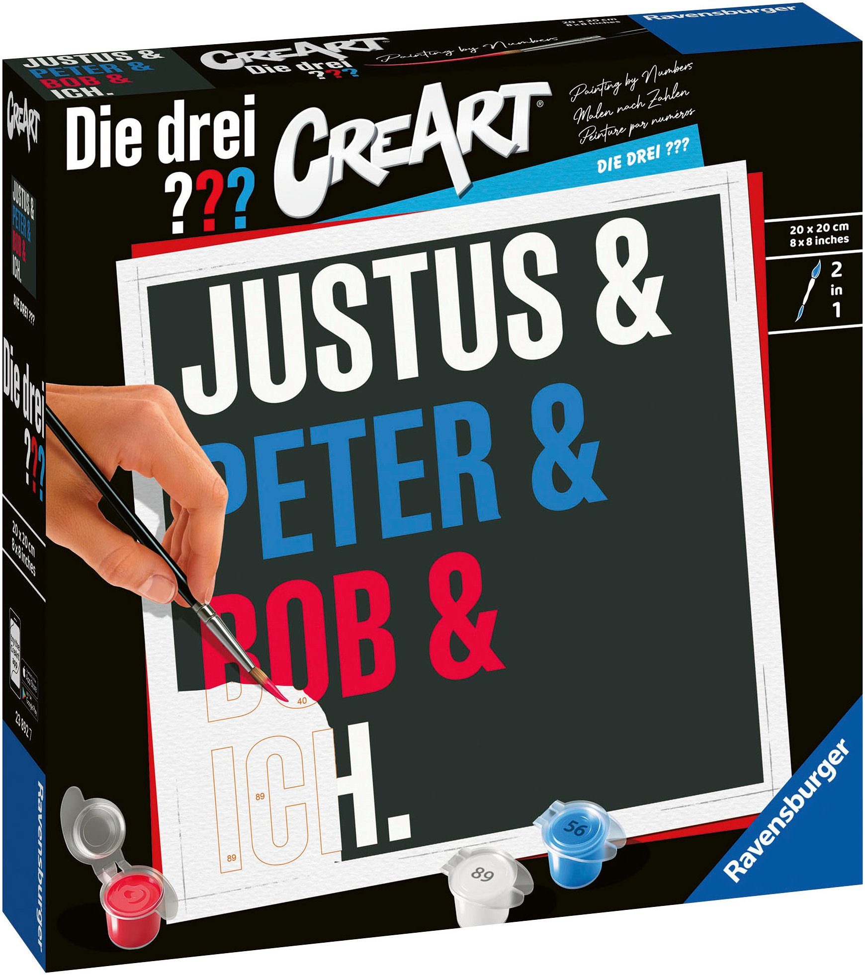 Ravensburger Malen nach Zahlen Die drei ???, Made in Europe