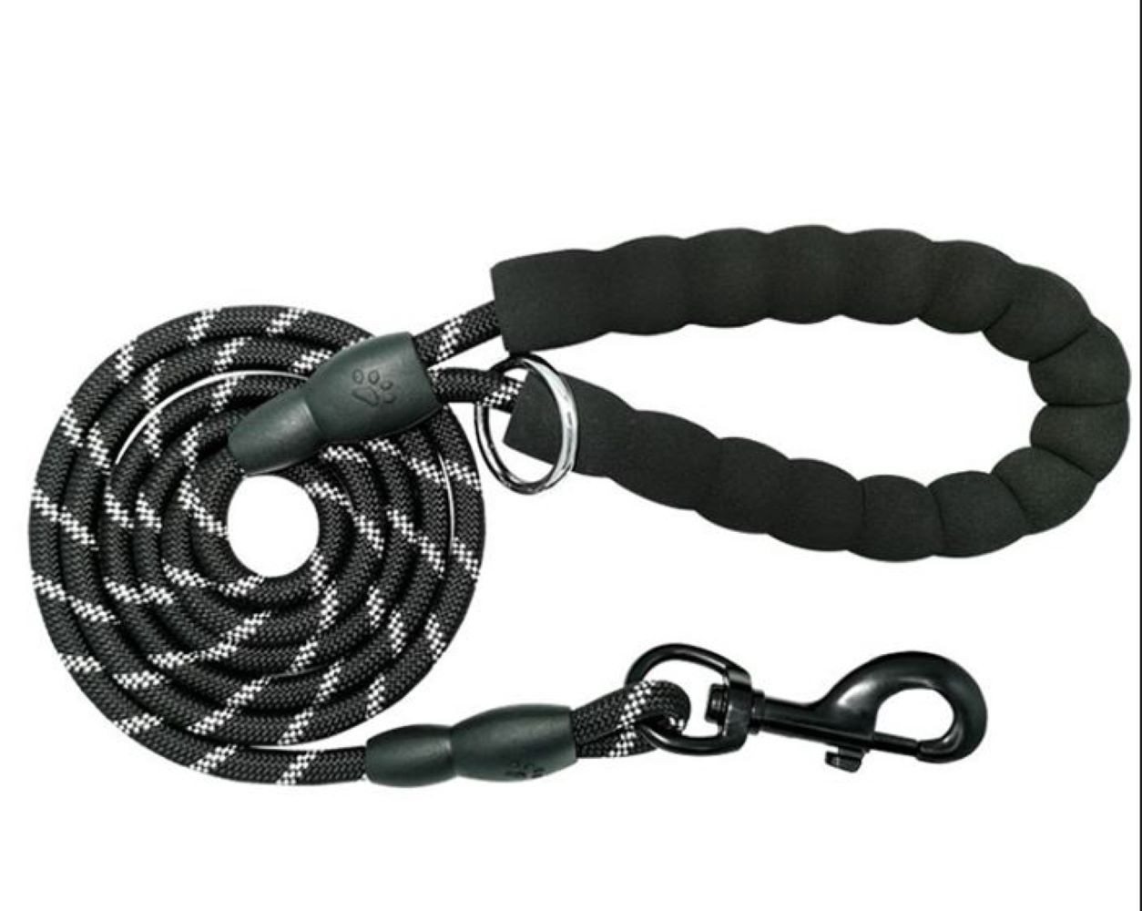 Illes-Laedchen Hundeleine Hundeleine aus Nylonseil mit gepolsterter Handschlaufe 150 cm, Robuste Seilleine für kleine, mittlere & große Hunde – 4 Farben
