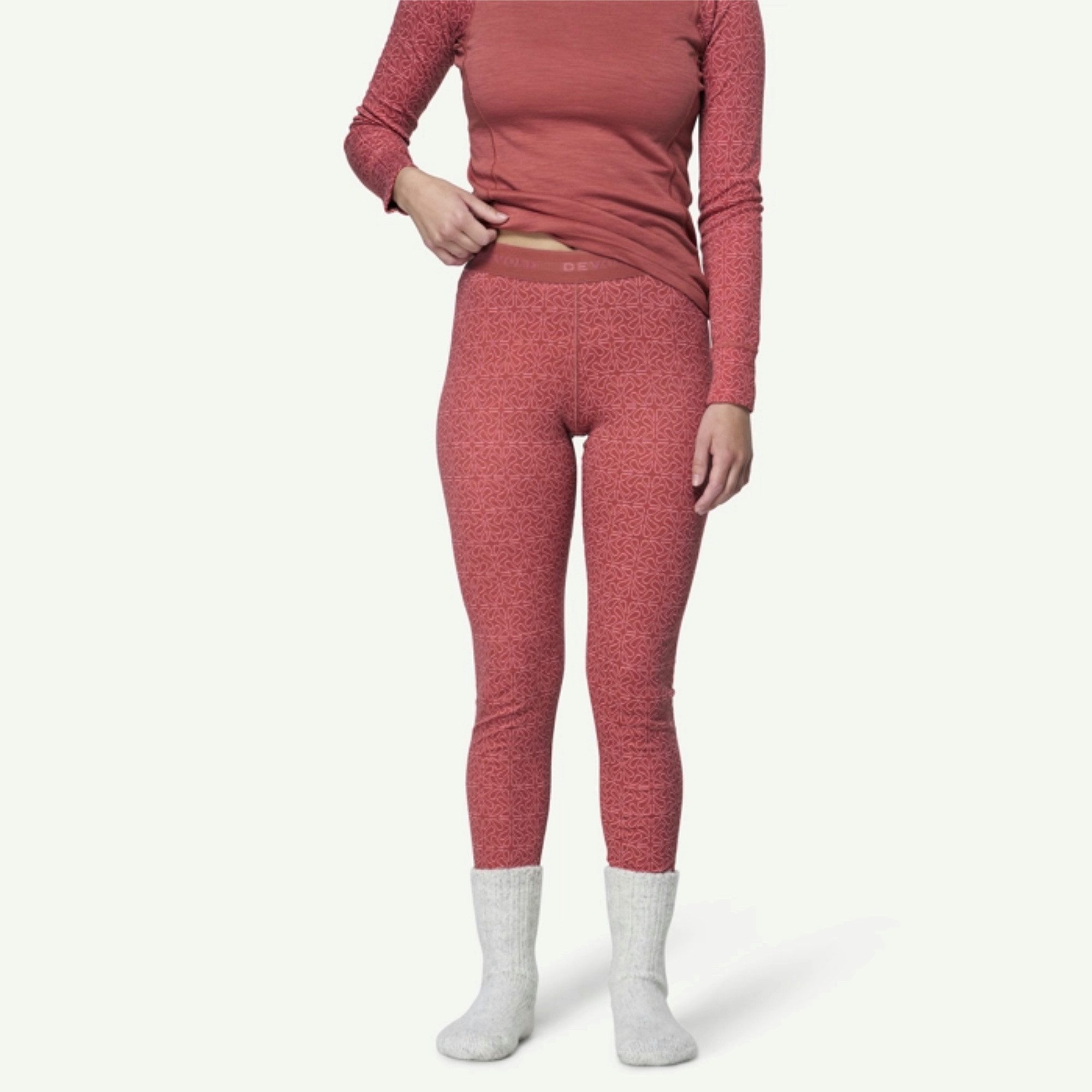 Devold Lange Unterhose DUO ACTIVE MERINO 205 LONGS WMN - MARSALA