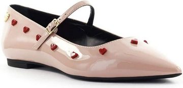 Moschino Love Moschino Iconic Ballerina Patent Leather Lackleder Flats Schuhe S Sneaker Ballerinas