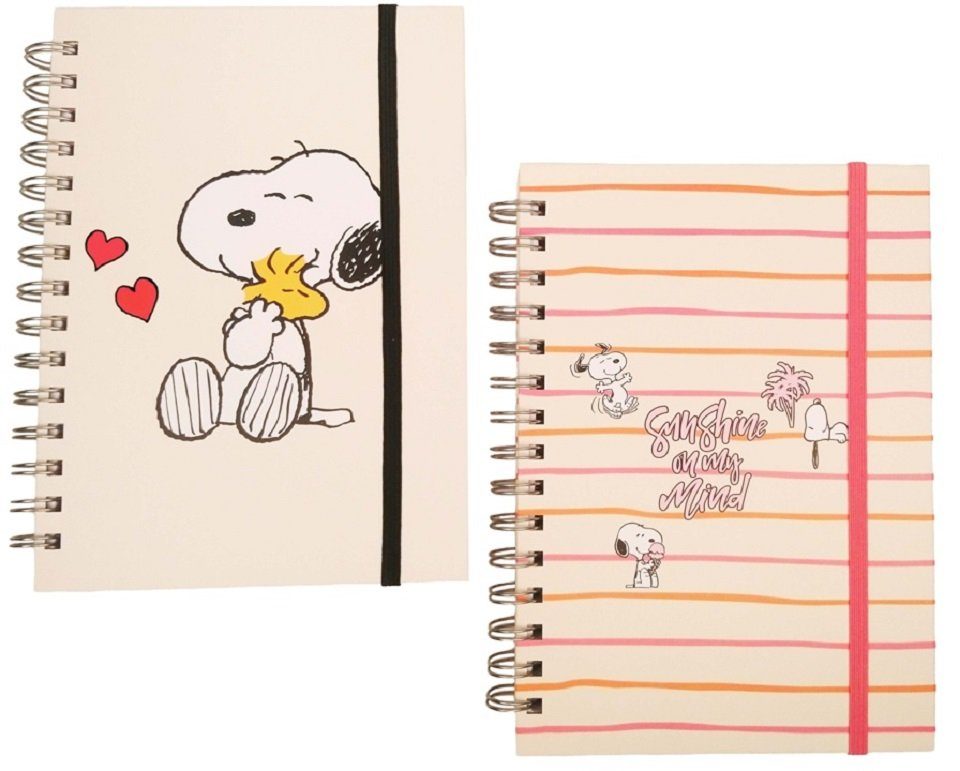 Günstige Marke Capelli New York Notizbuch 2x Notizbuch im Snoopy-Design