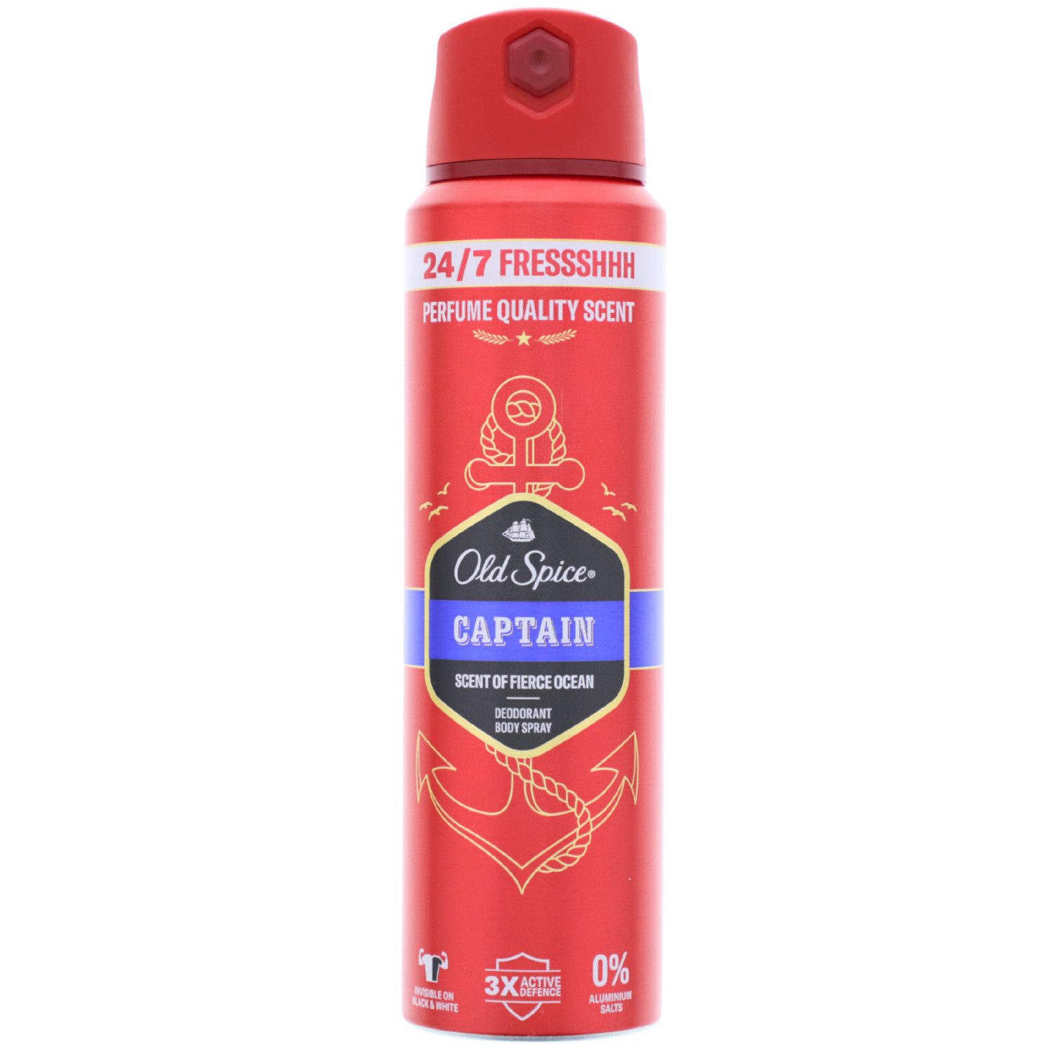 Old Spice Deo-Spray 3 x Old Spice Captain Deospray for men je 150ml 24/7 Frische