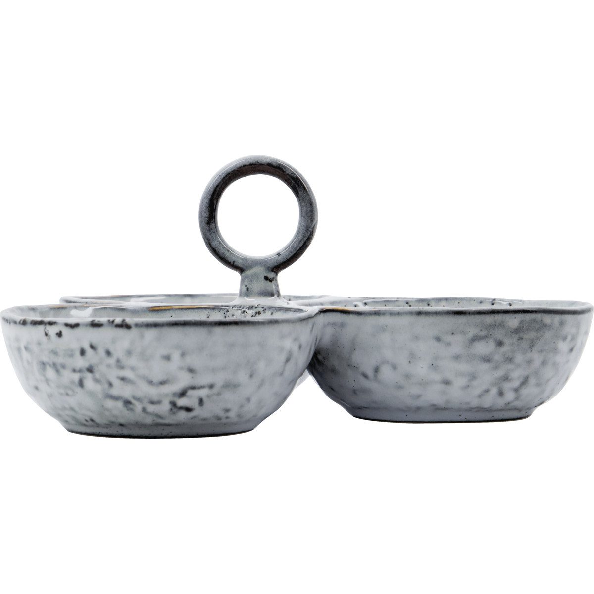 House Doctor Servierschale Servierschalen RUSTIC dunkelgrau, Ø20x9cm