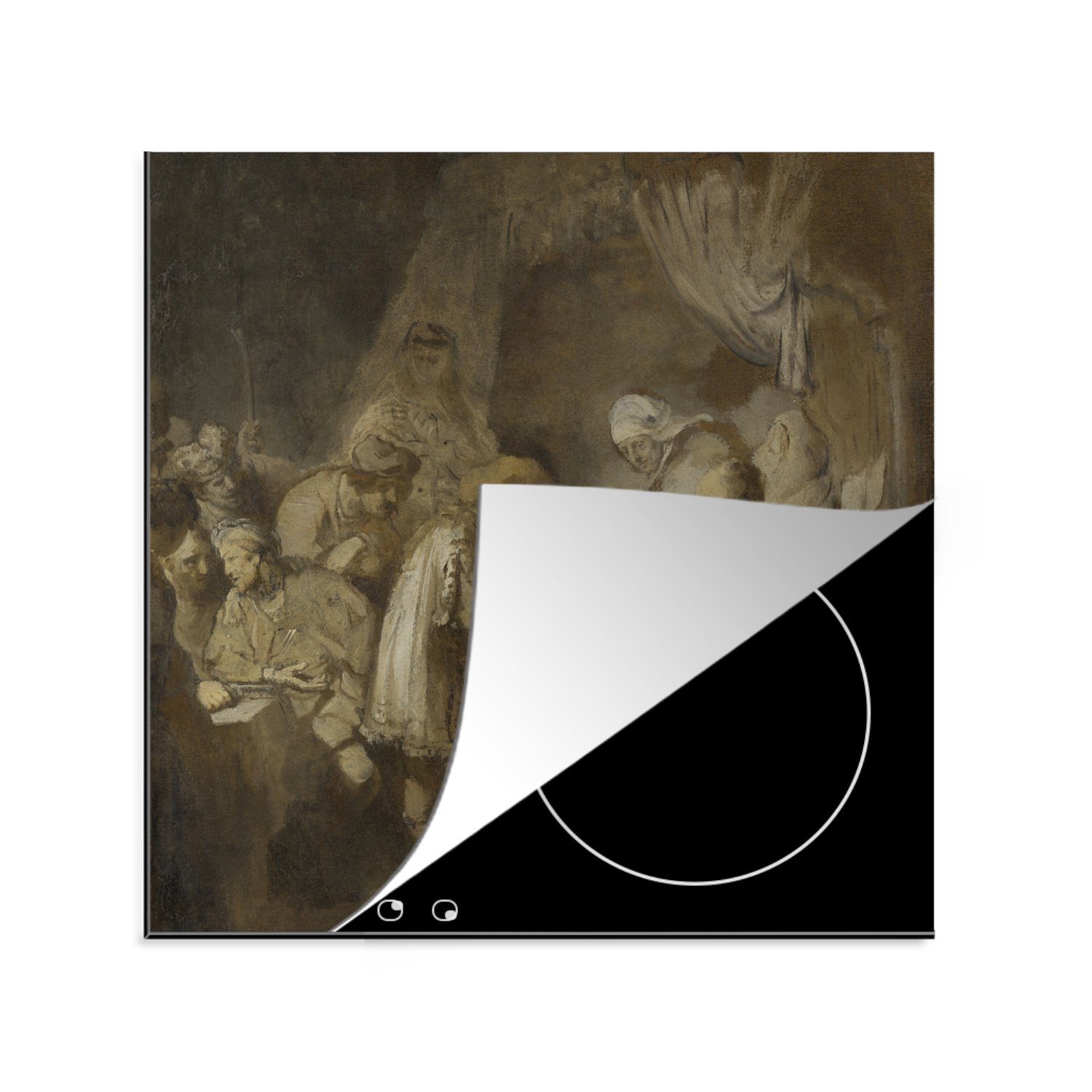 Ein neues Produkt ist eingetroffen MuchoWow Herdblende-/Abdeckplatte Joseph erzählt seinen cm, van, - Gemälde seine für tlg), Vinyl, (1 Rembrandt Träume Arbeitsplatte Ceranfeldabdeckung, 78x78 küche von Eltern