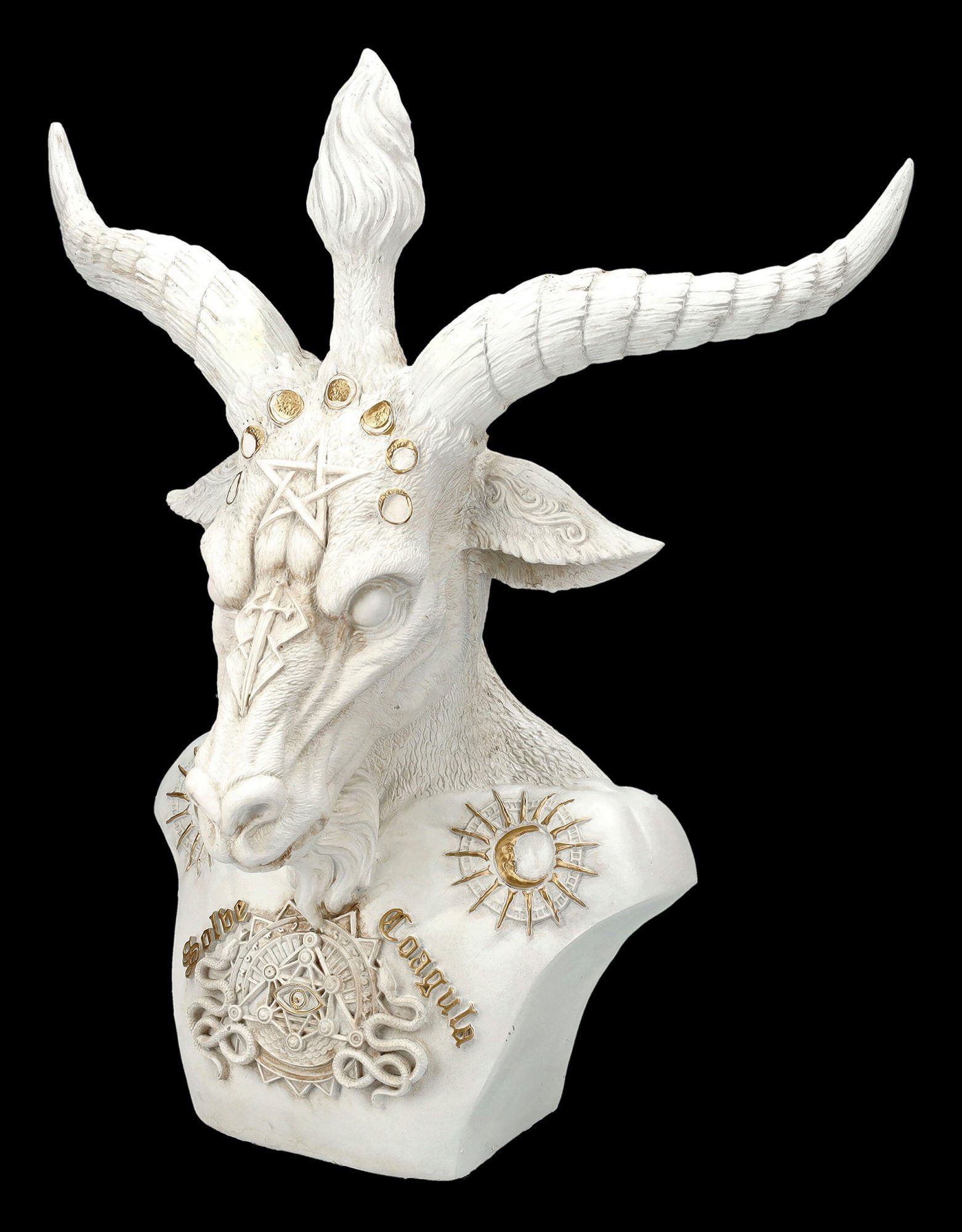 - Gothic Nemesis - Figuren Fantasy Büste Now GmbH Baphomet Große weiß Shop Dekoration Dekoobjekt