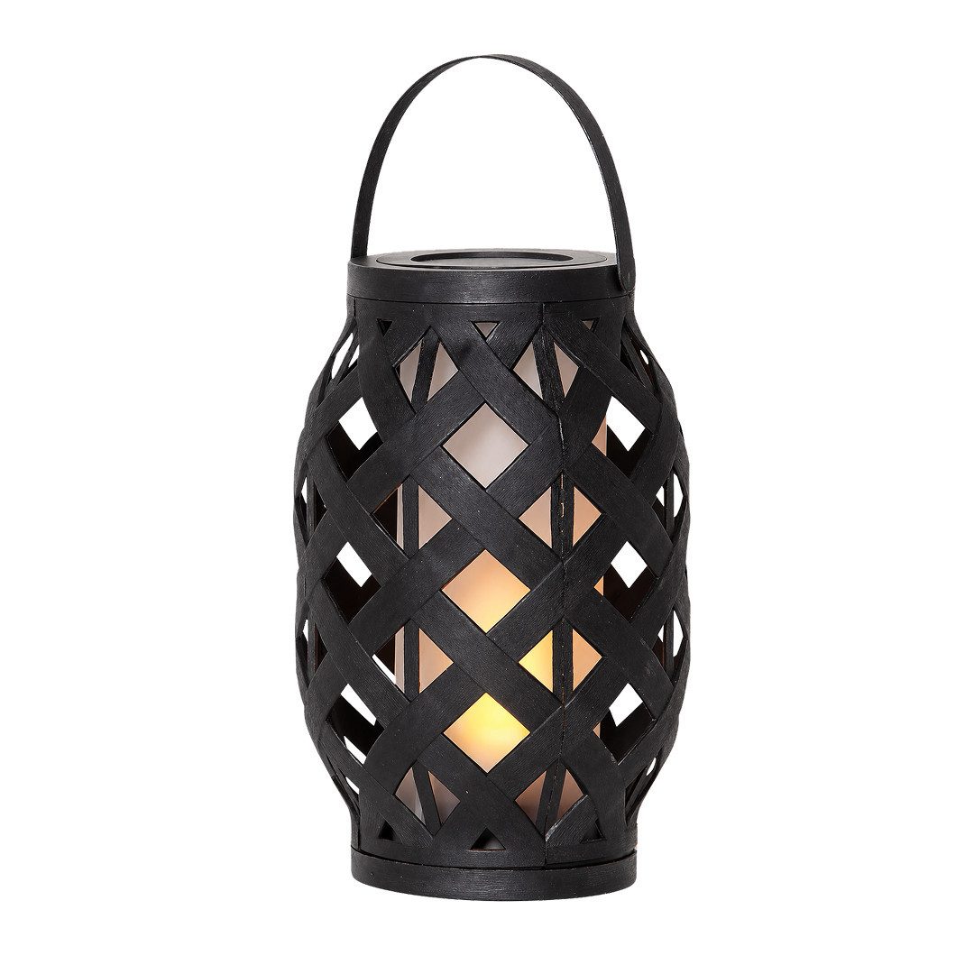 STAR TRADING Außen-Tischleuchte Flame Lantern, Sanftes warmweißes Licht: 30 Lumen sorgen für angenehme Orientierung u