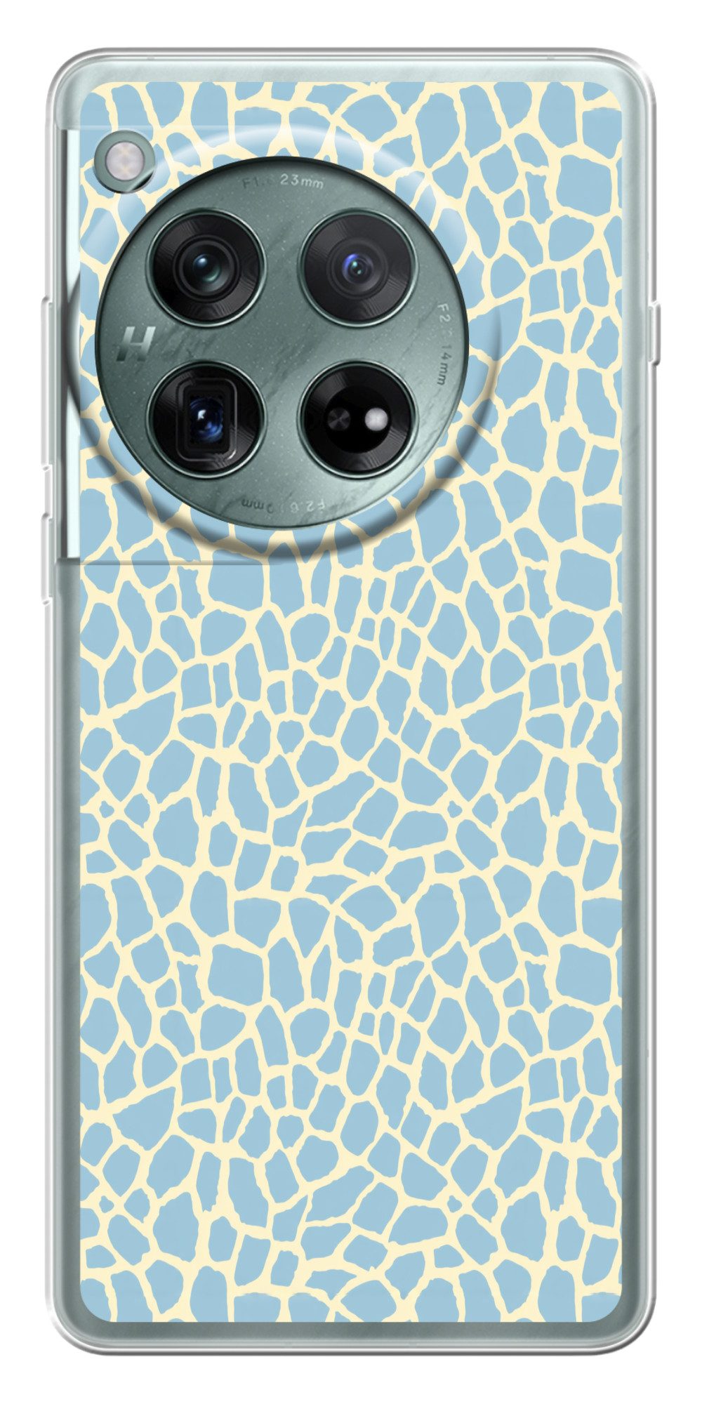 MuchoWow Handyhülle für OnePlus 12 Giraffe - Modern - Blau, Handy Case, Silikon, Bumper Case Dünn
