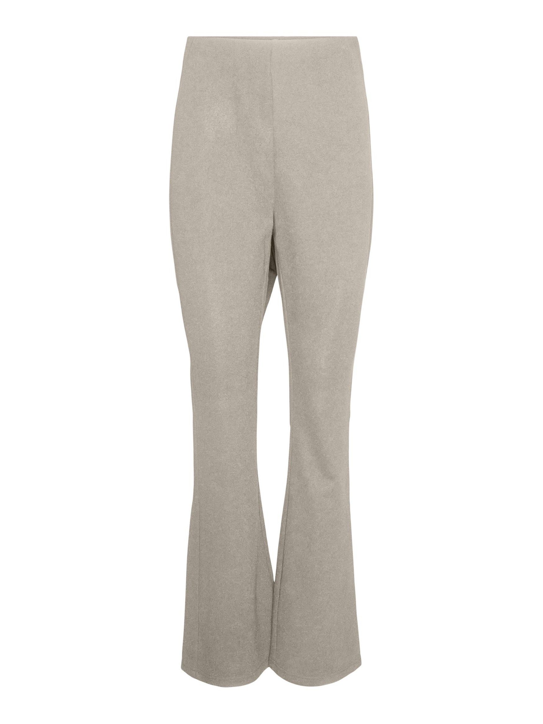 Vero Moda Stoffhose Lockere Stoffhose Stretch Flare Pants mit Schlag VMLIVA 6704 in Beige-2