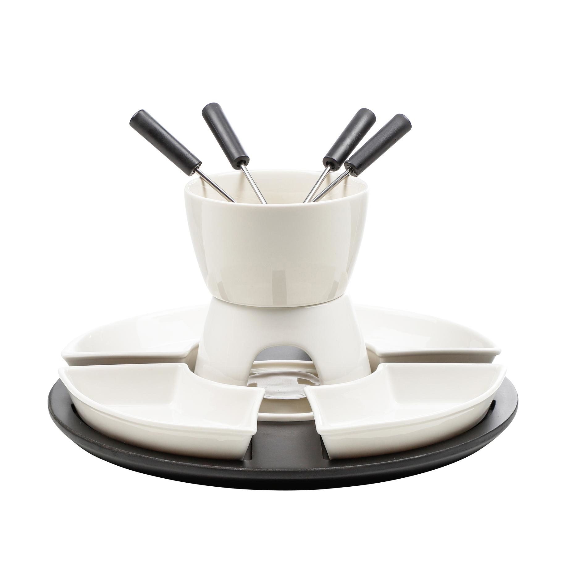 Haushalt International Fondue Фондюet Käsefondue-Set Keramik Schokoladenfondue Schokofondue