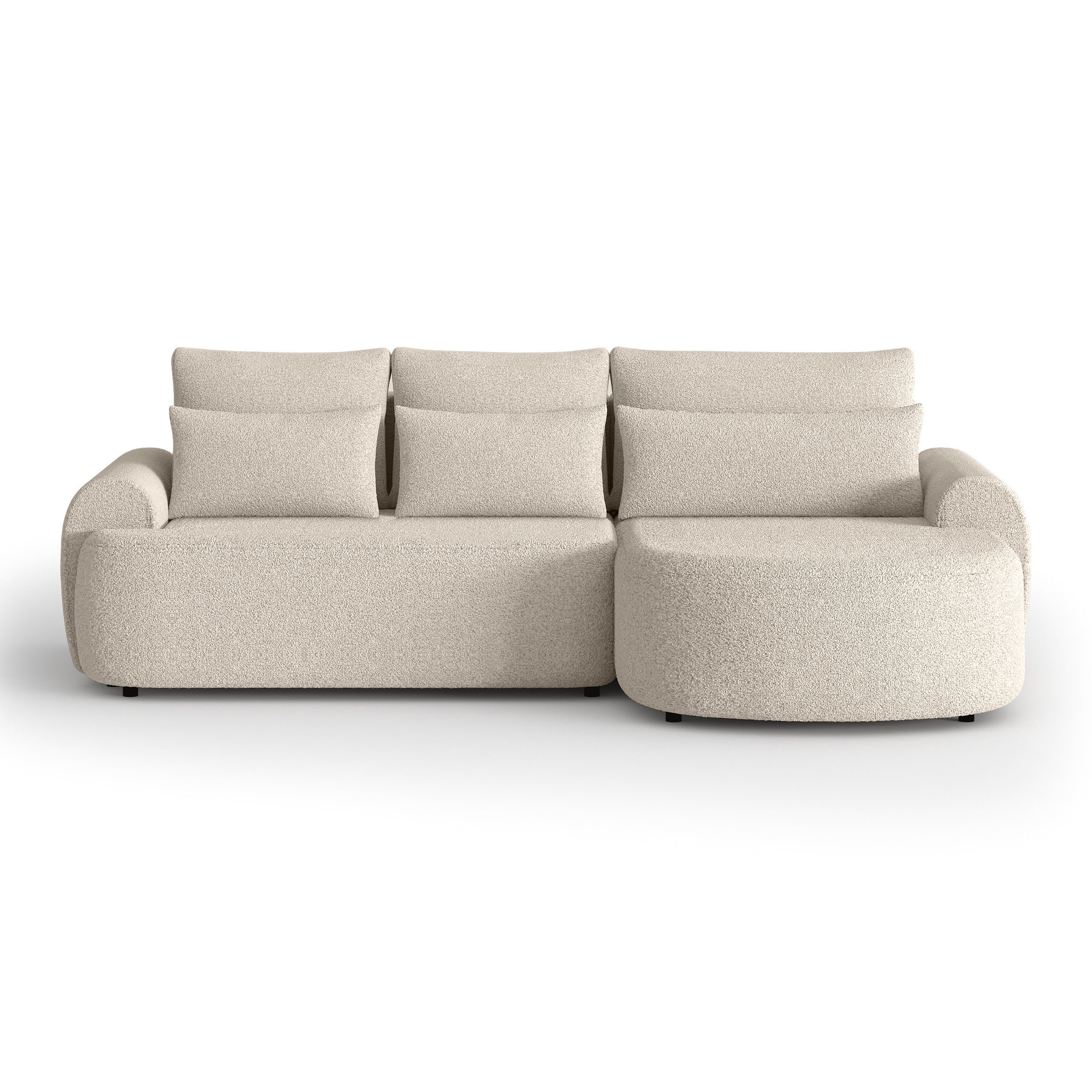 Beautysofa Ecksofa mit Schlaffunktion Olivio, mit Wellenfedern, gepolsterte günstig online kaufen