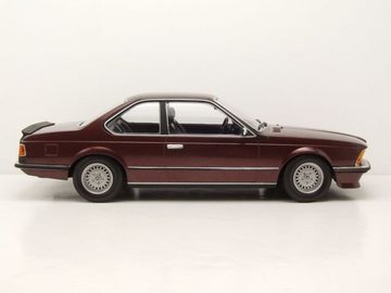 Minichamps Modellauto BMW 635 CSI 1982 rot metallic Modellauto 1:18 Minichamps, Maßstab 1:18